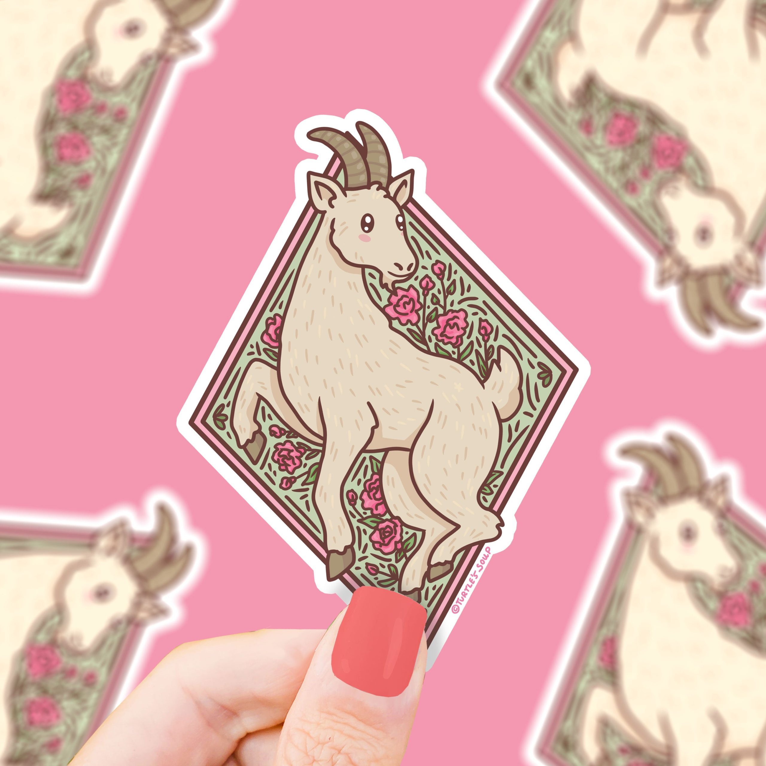 Year of the Goat Chinese Zodiac Lunar New Year Vinyl Sticker