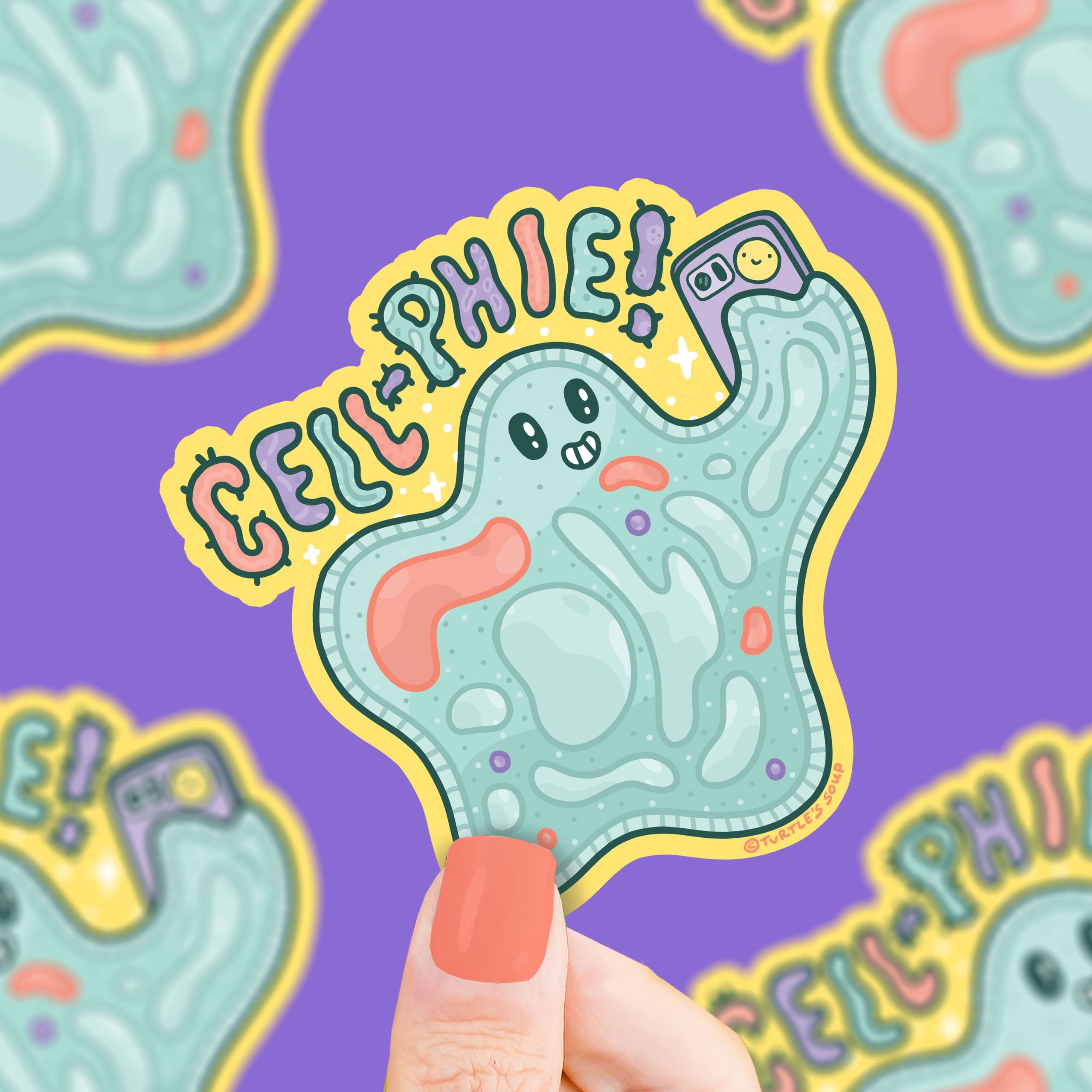 Cell-Phie Biology Cell Vinyl Sticker