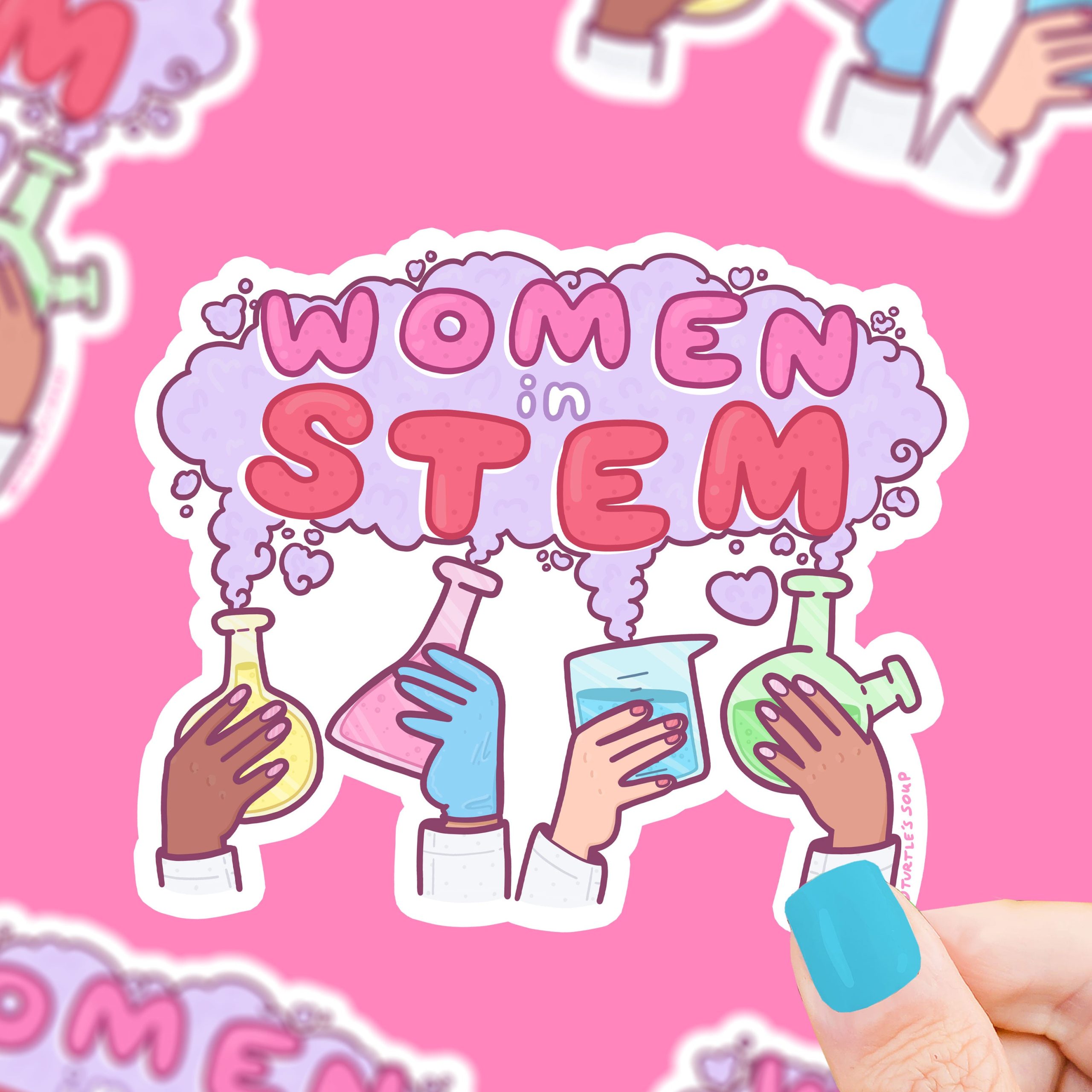 Women In STEM Vinyl Sticker