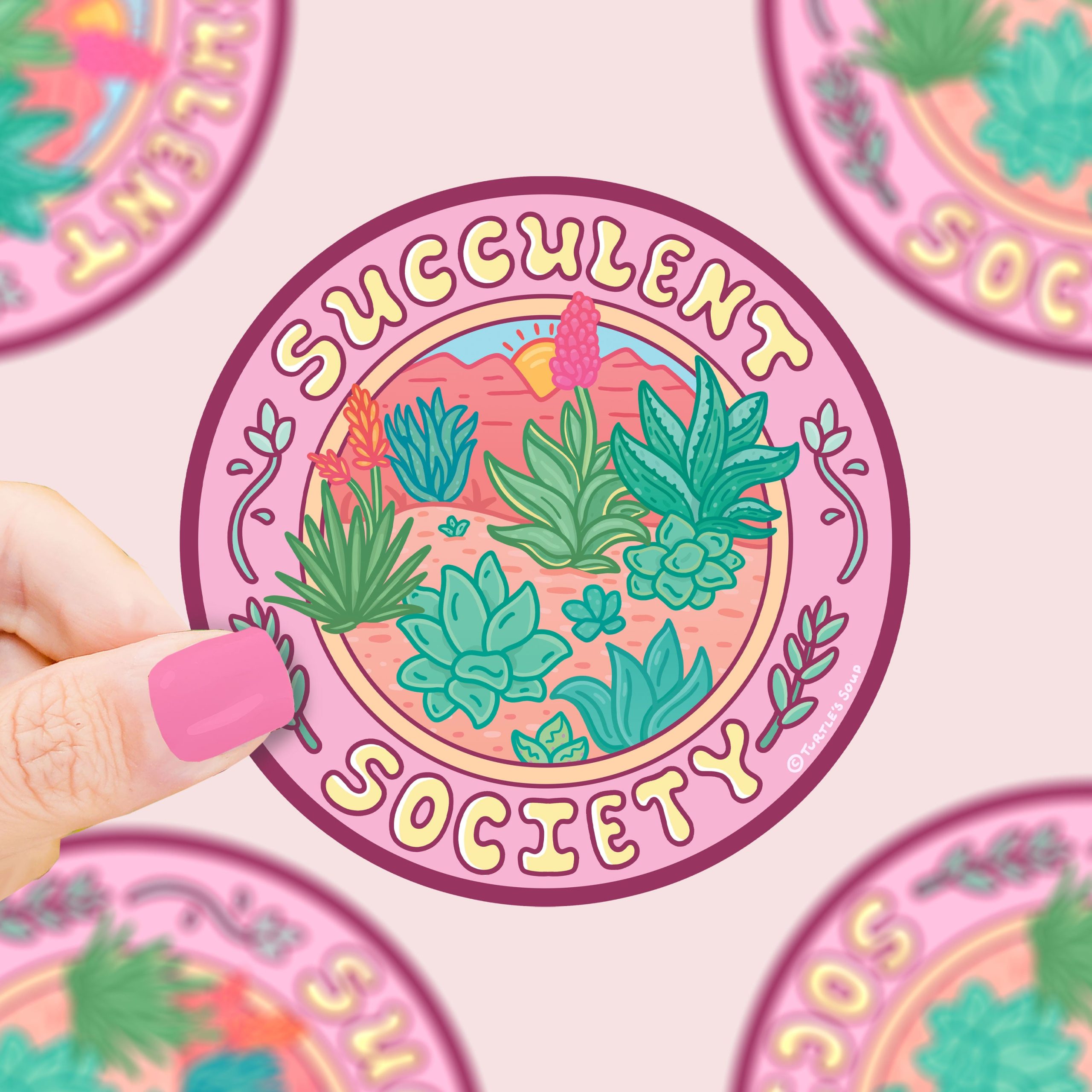 Succulent Society Vinyl Sticker
