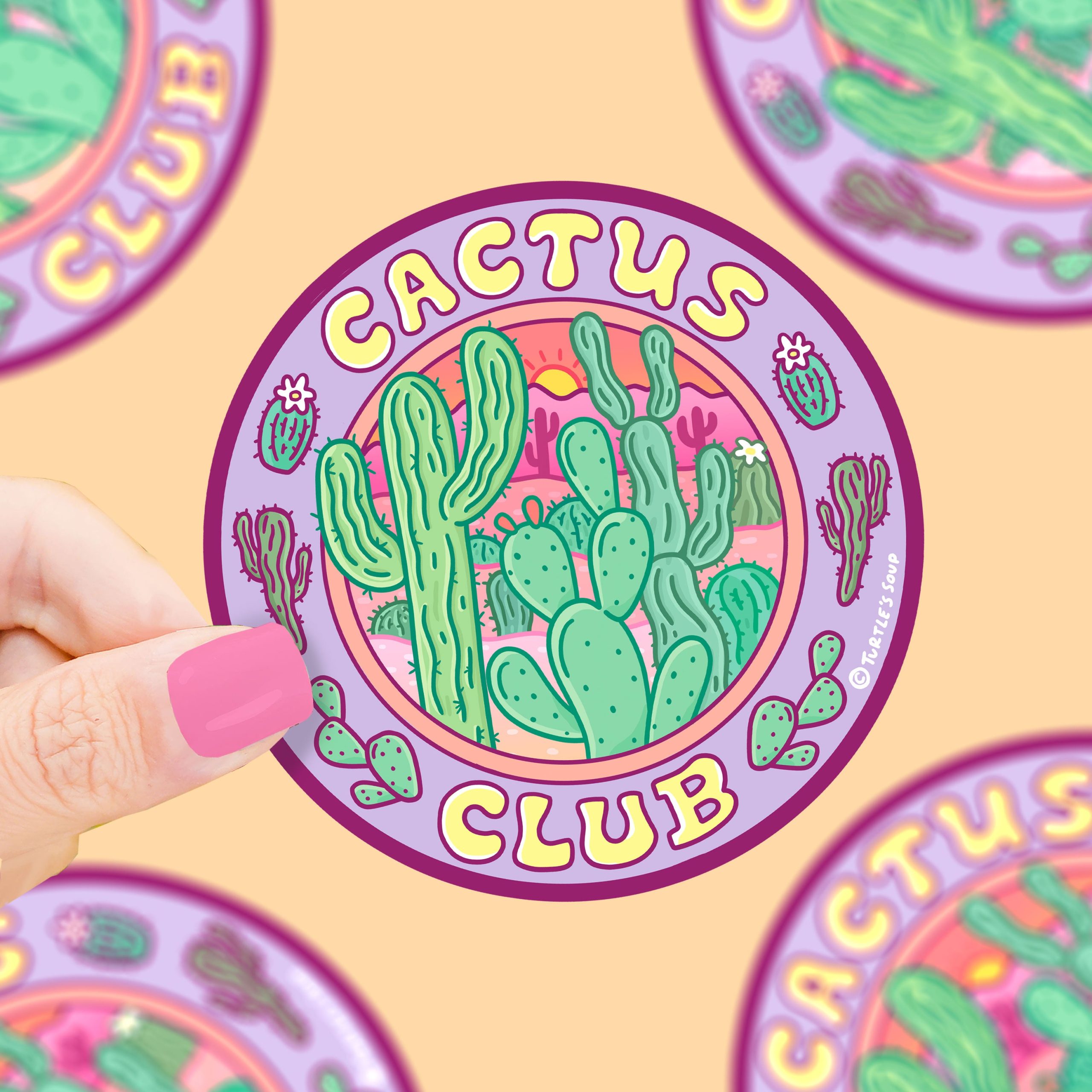 Cactus Club Vinyl Sticker