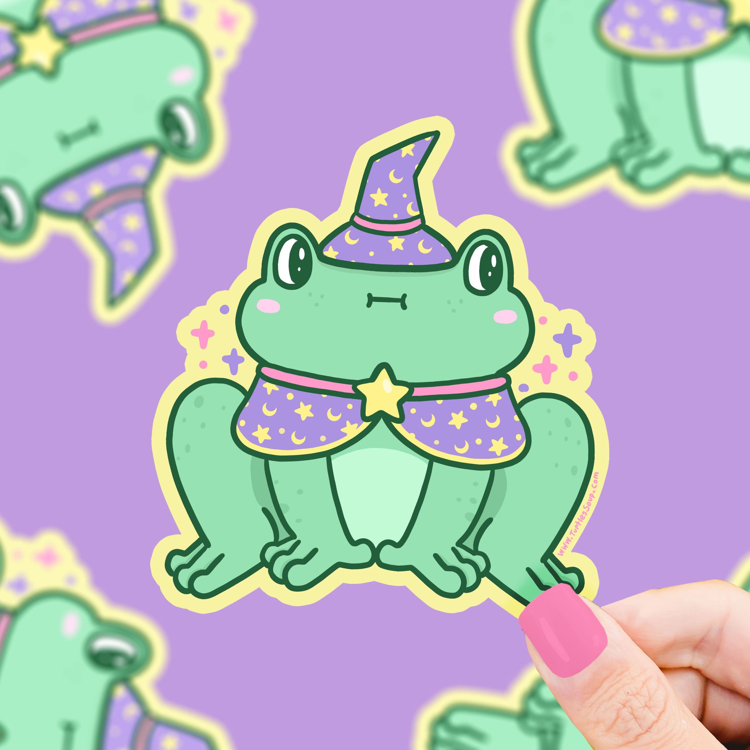 Witch Frog Magic Vinyl Sticker