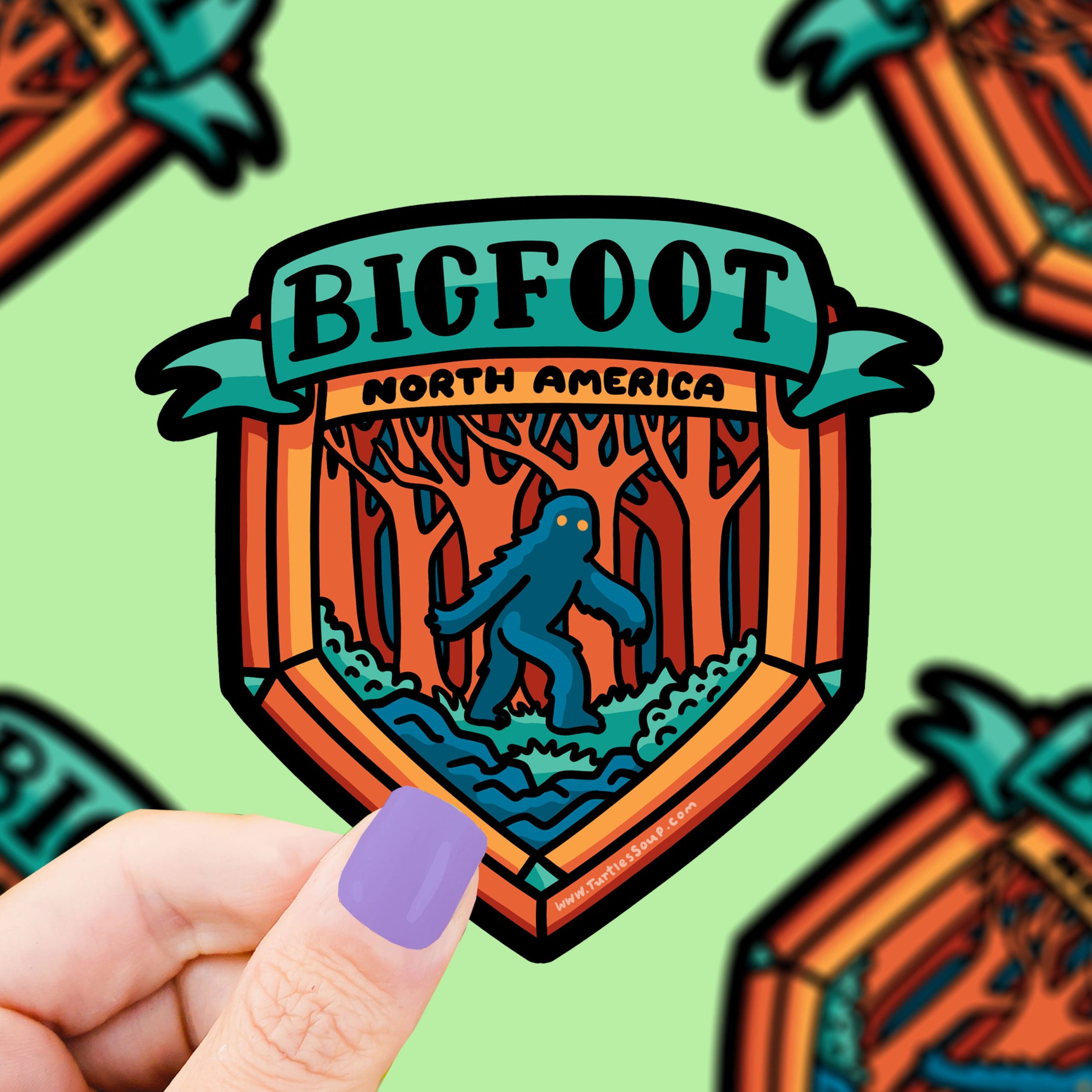 Bigfoot Cryptid Sighting Vinyl Sticker