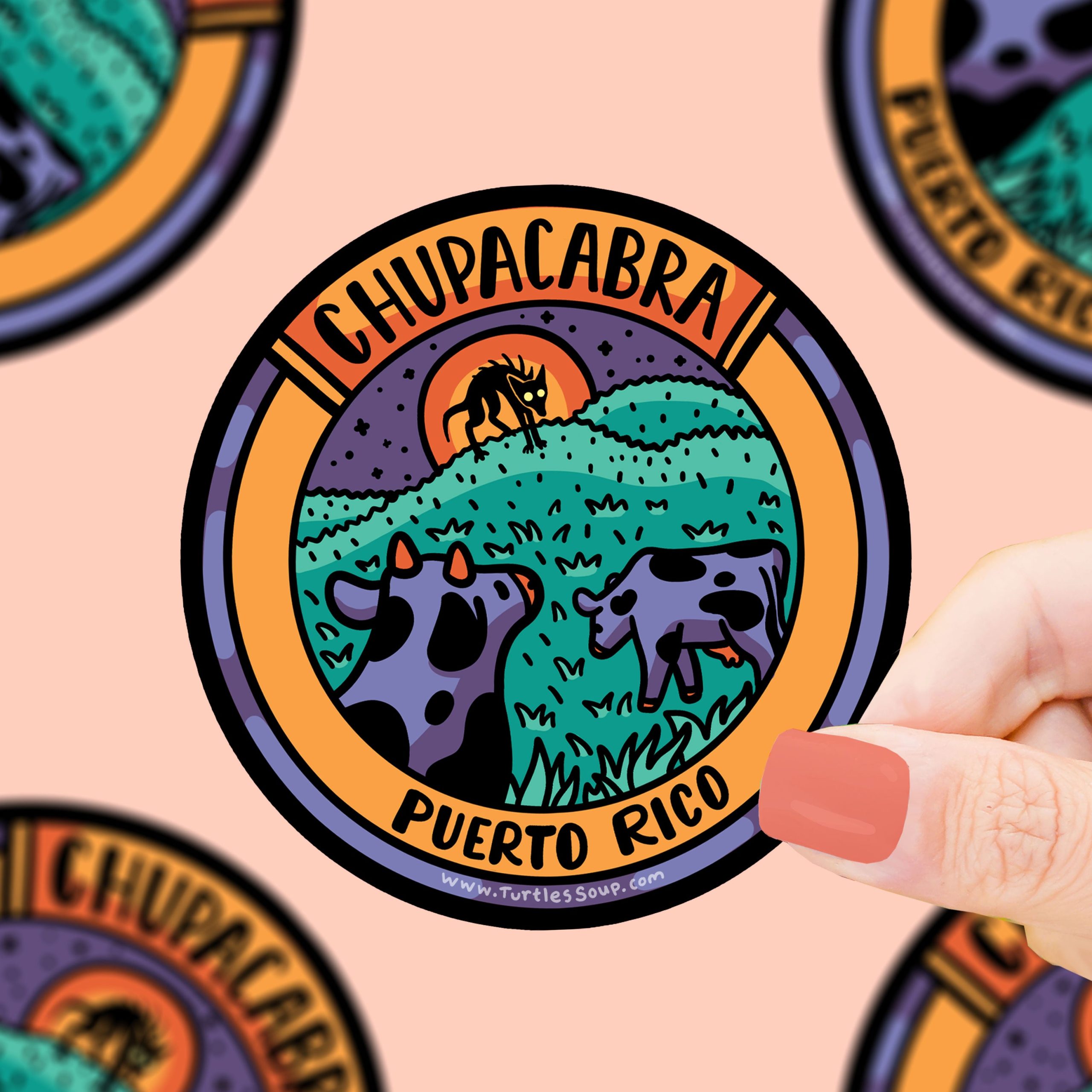 Chupacabra Cryptid Sighting Location Vinyl Sticker