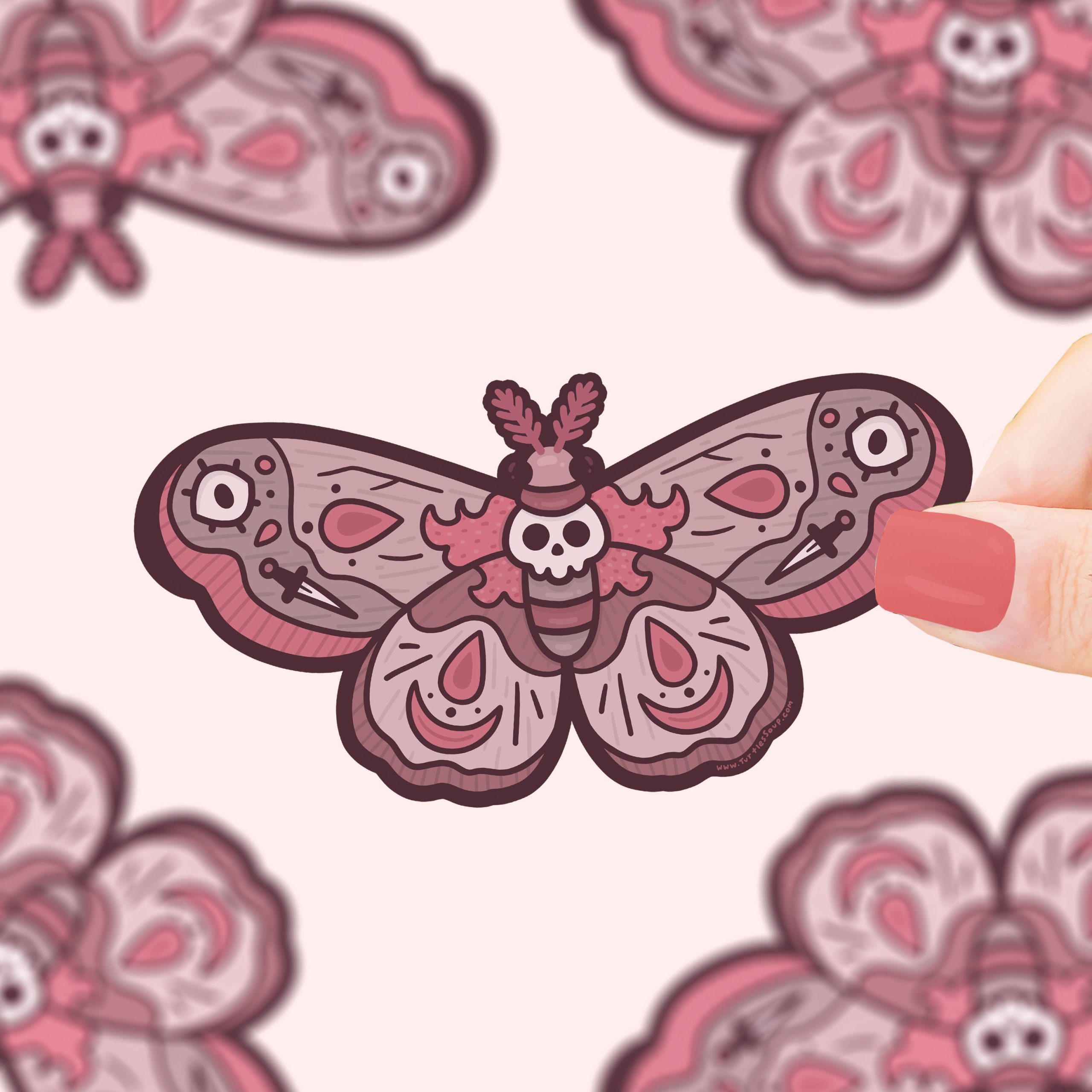 Death Moth Vinyl Sticker