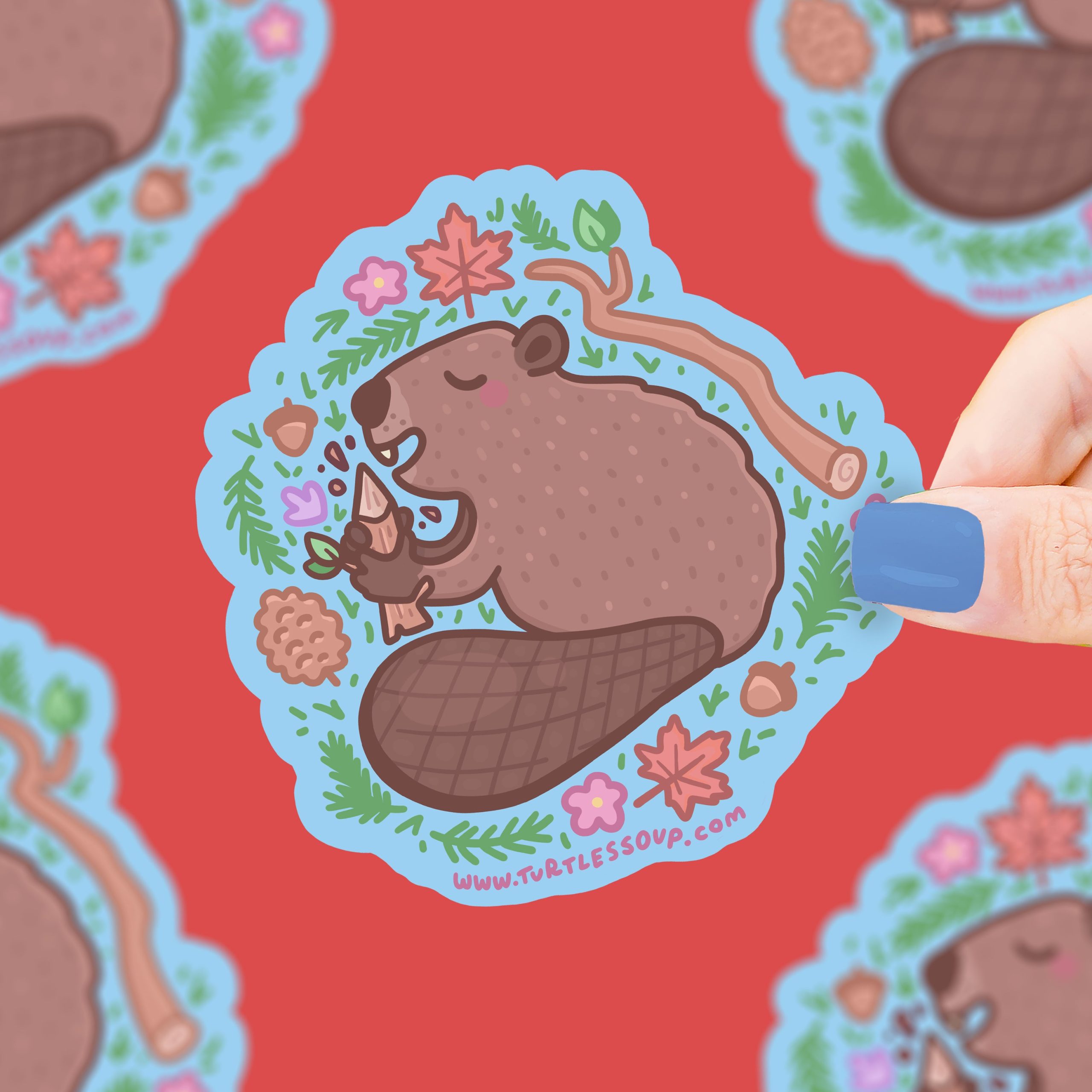Wilderness Beaver Vinyl Sticker