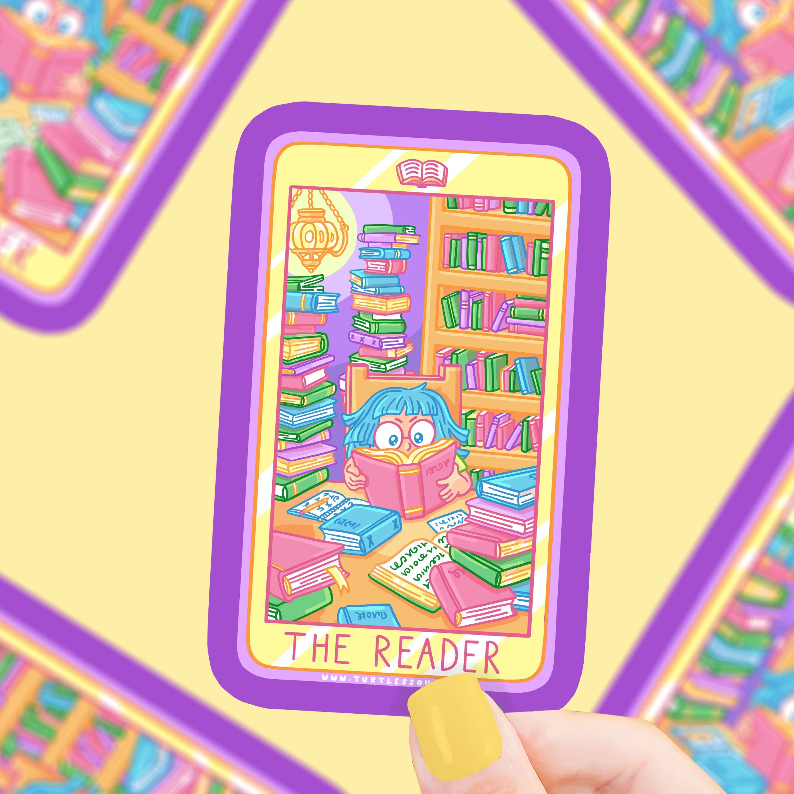 The Reader Tarot Vinyl Sticker