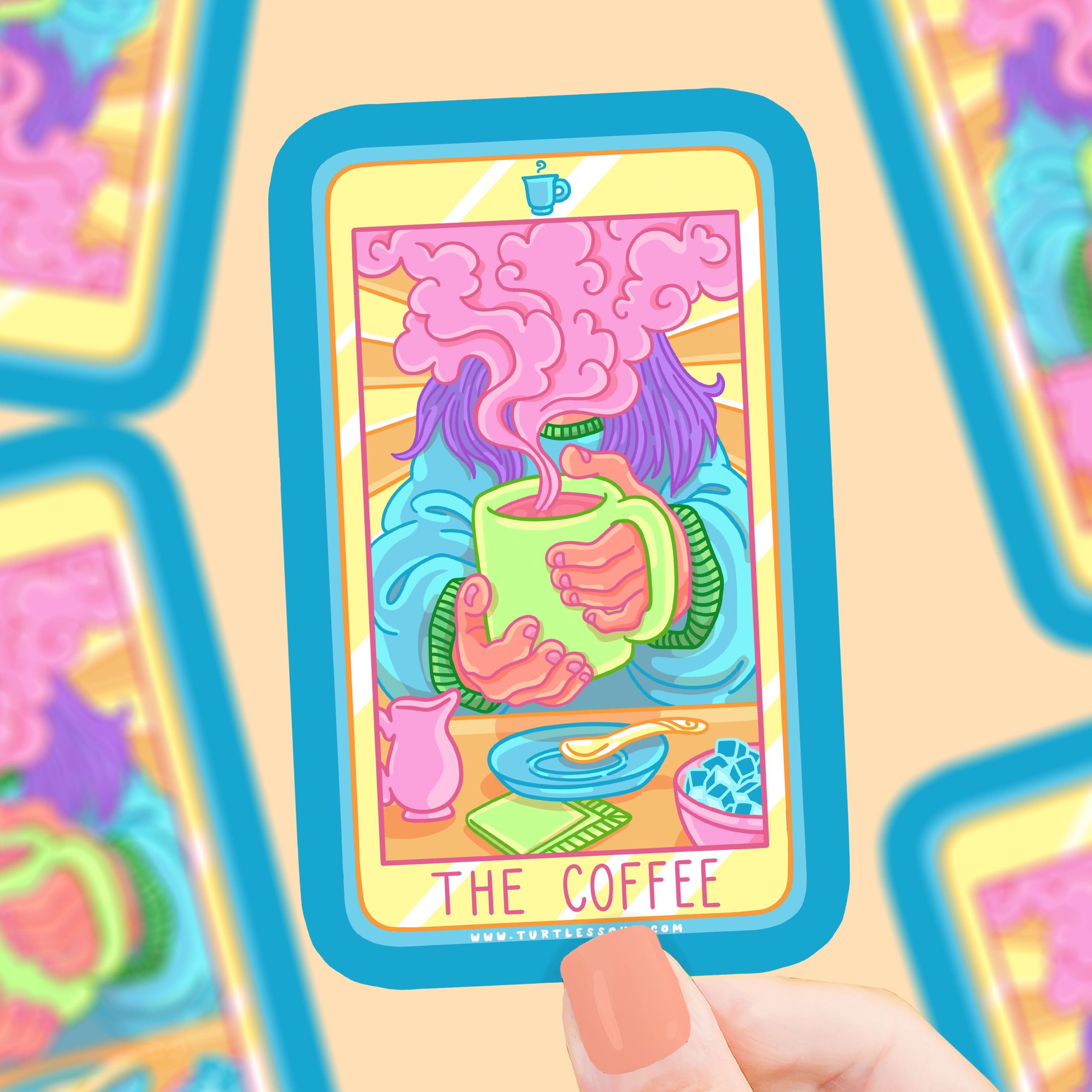 The Coffee Tarot Vinyl Sticker