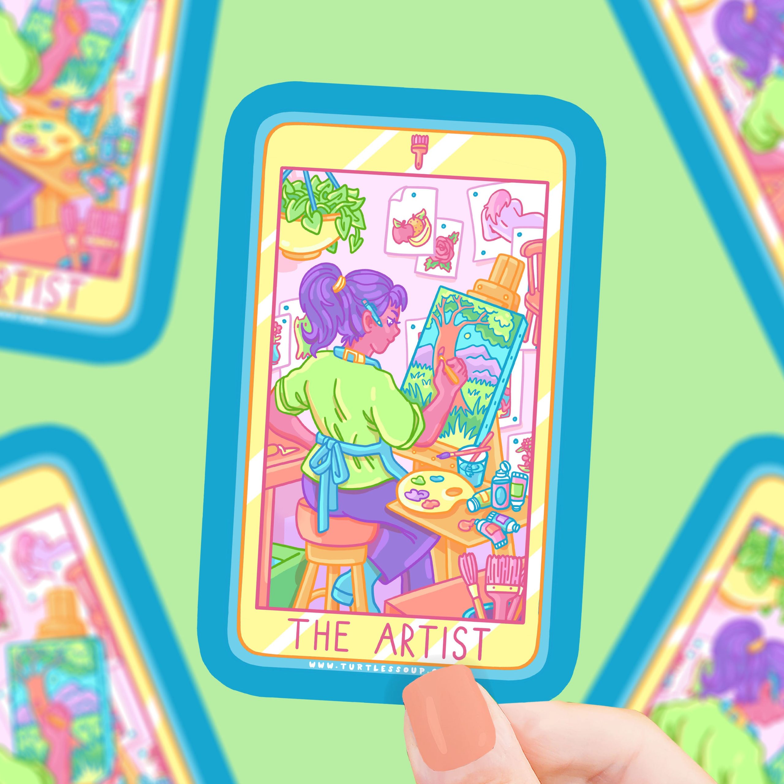 The Artist Tarot Vinyl Sticker