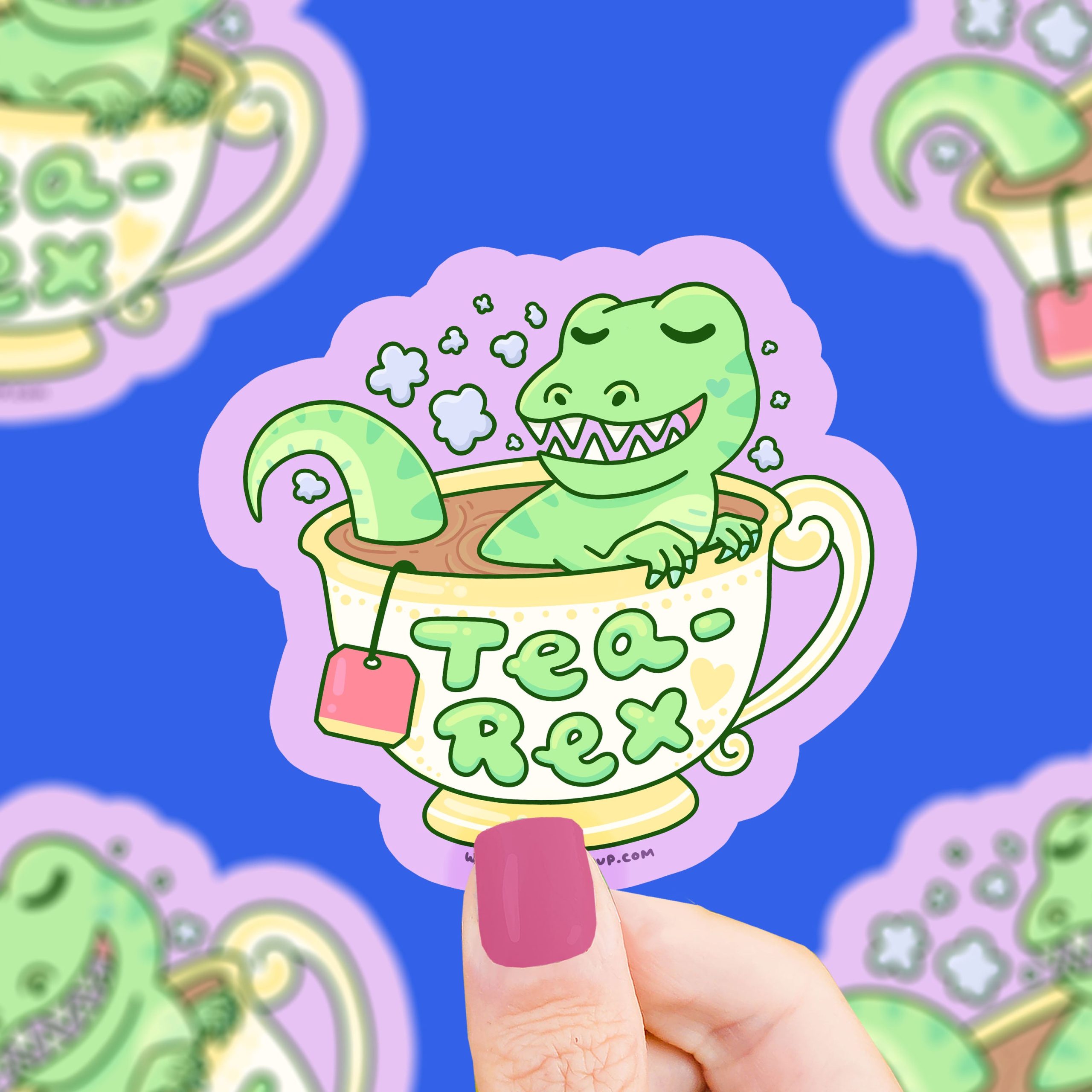 Tea Rex Vinyl Sticker