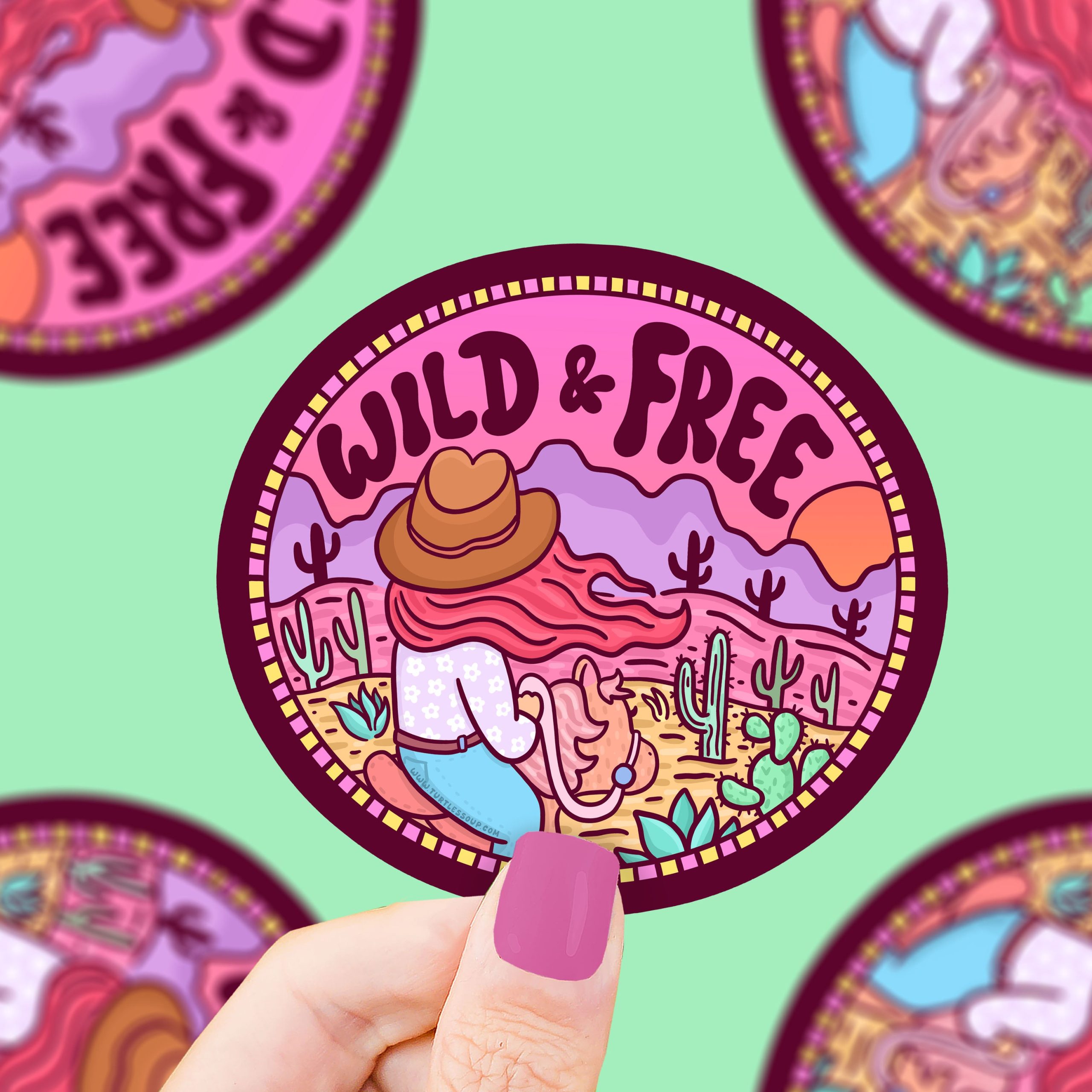 Wild and Free Vinyl Sticker