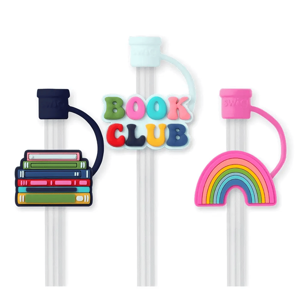 Swig Book Club Straw Topper Set