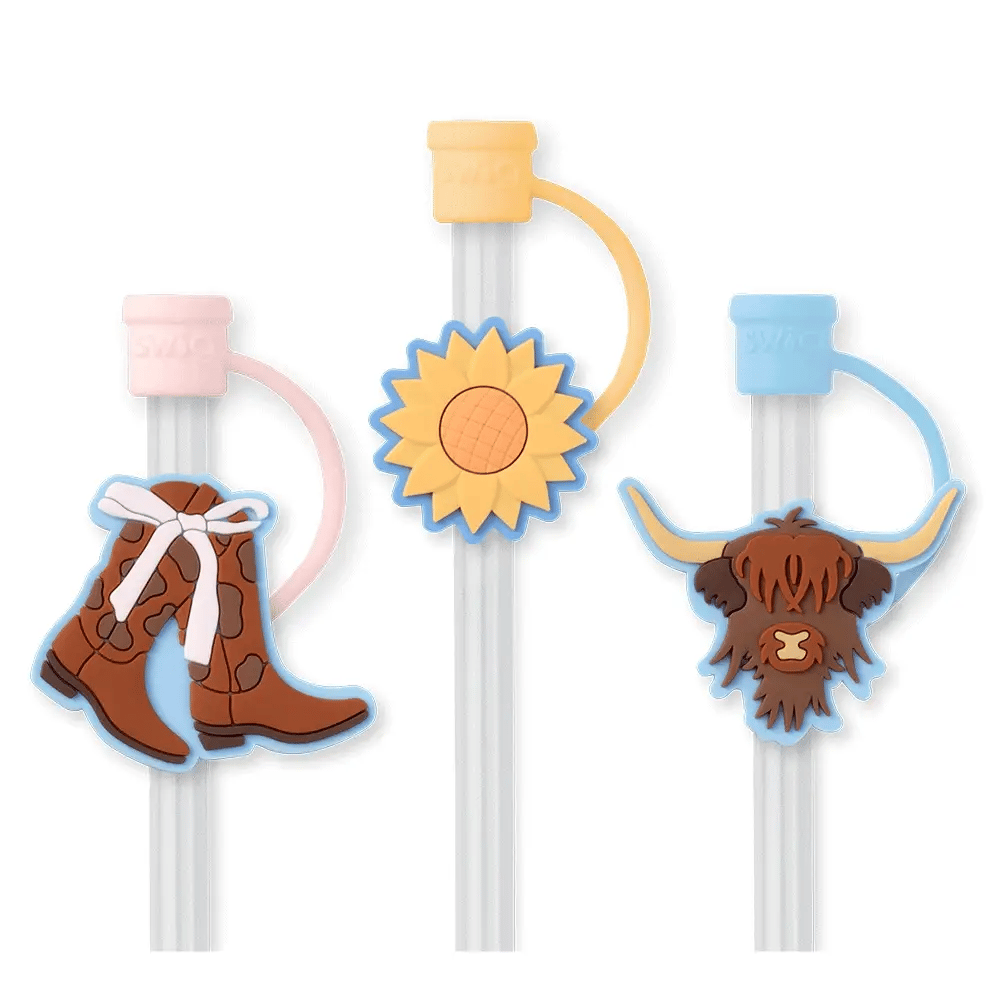 Swig Cowgirl Coquette Straw Topper Set