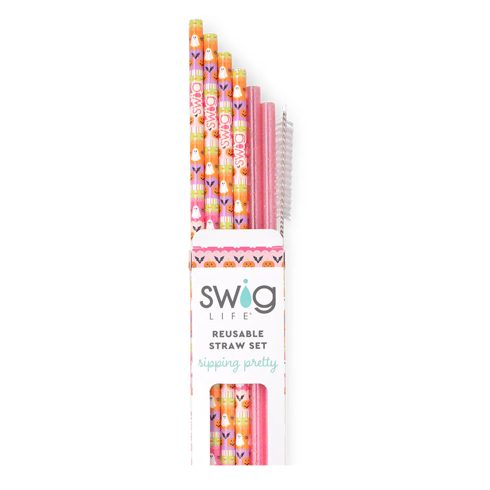 Swig Trick Or Treat Reusable Straw Set