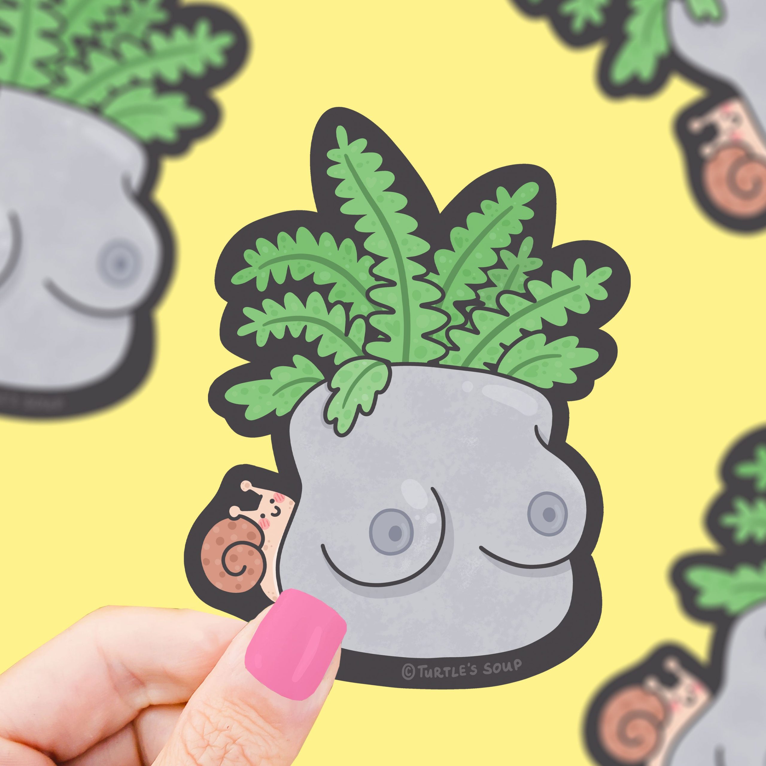 Boob Planter Vinyl Sticker