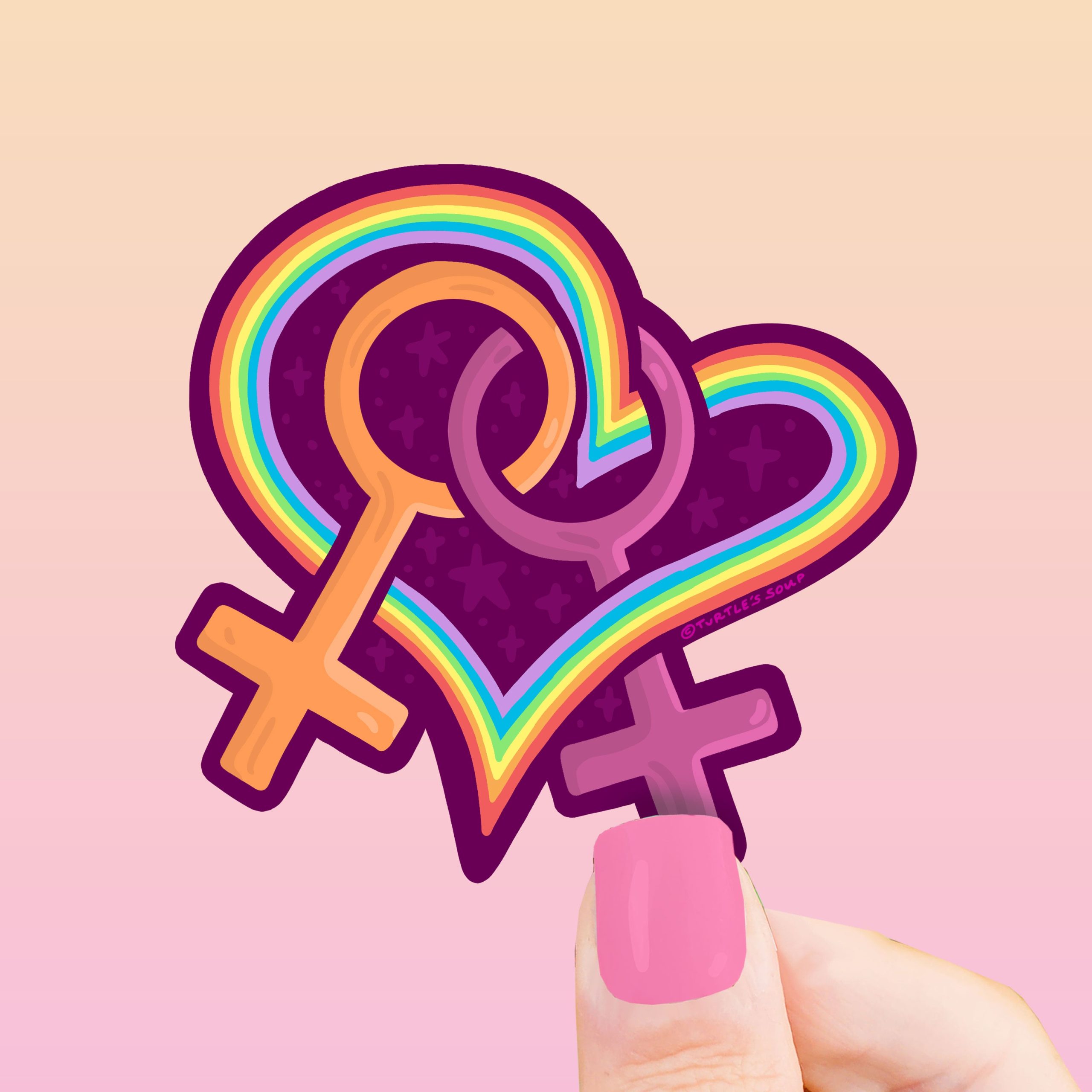Women Love Women Pride Flag 2023 Vinyl Sticker