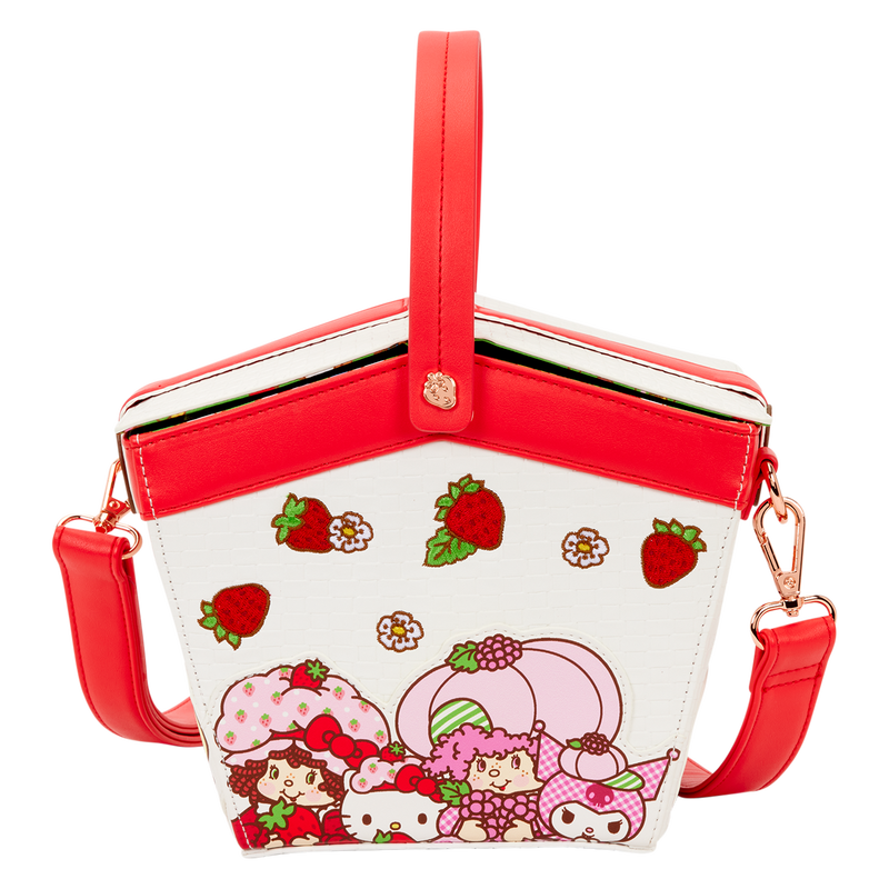 Sanrio Hello Kitty & Friends x Strawberry Shortcake Scented Figural Basket Crossbody Bag by Loungefly