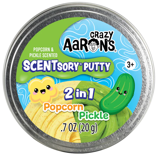 Crazy Aaron's Thinking Putty - SCENTsory Putty Duo - Popcorn/Pickle