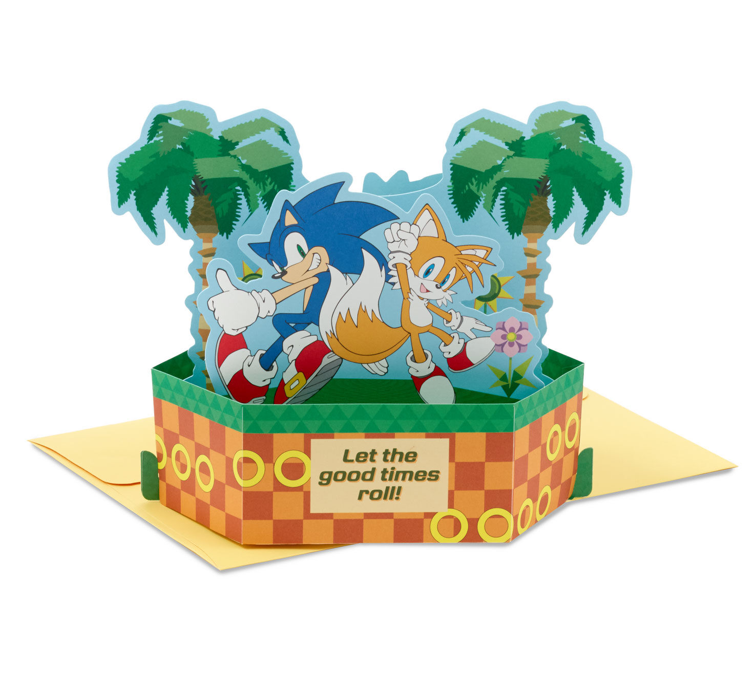 Sonic the Hedgehog™ Let the Good Times Roll 3D Pop-Up Birthday Card for Kids