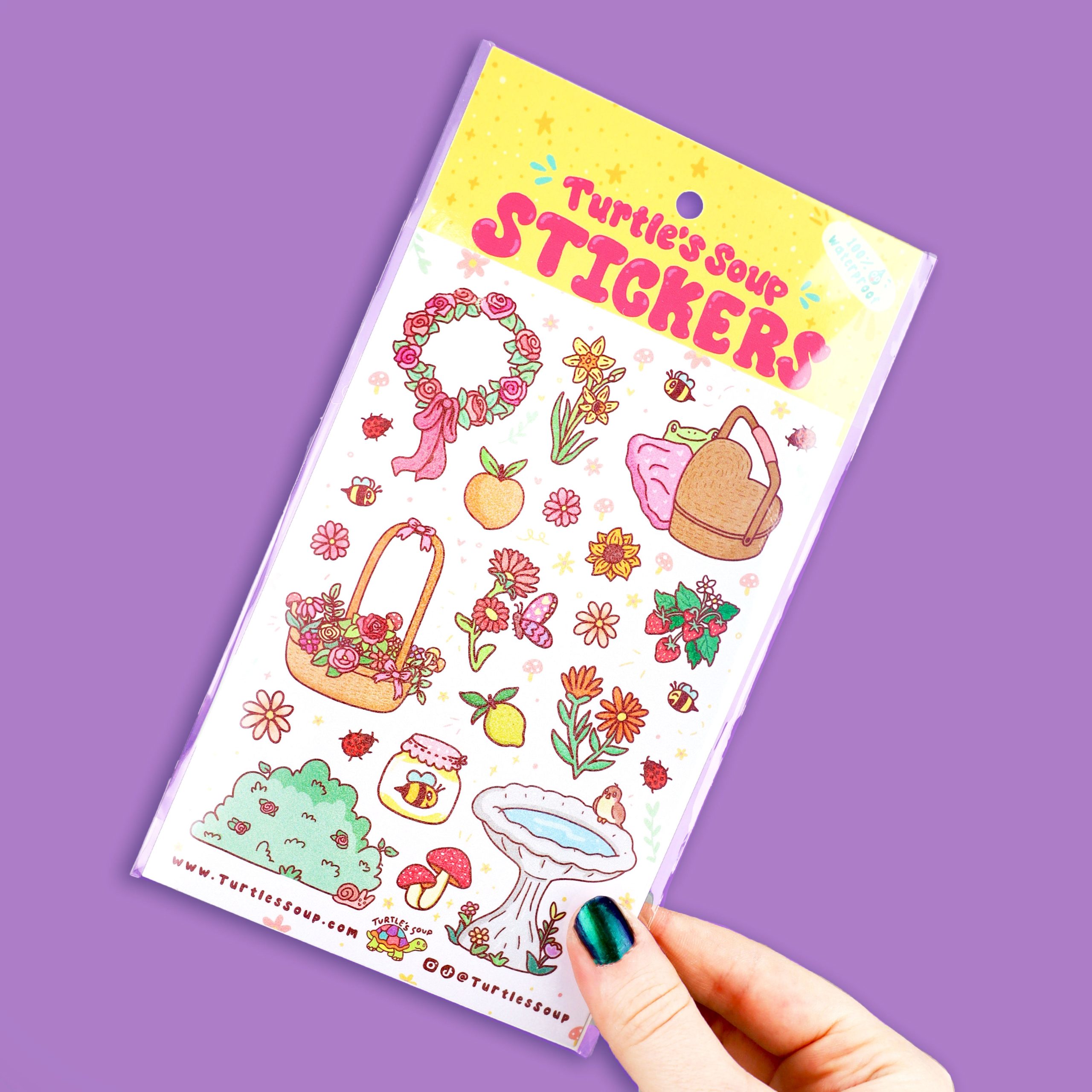Cottage Garden Fairytale Vinyl Sticker Sheet