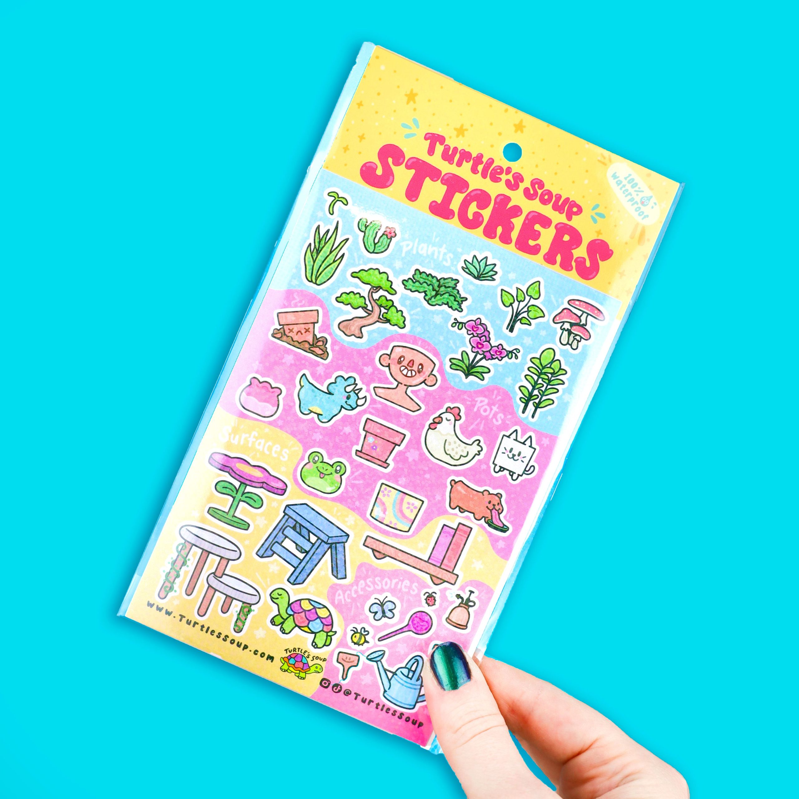 Interactive Planters Vinyl Planner Sticker Sheet
