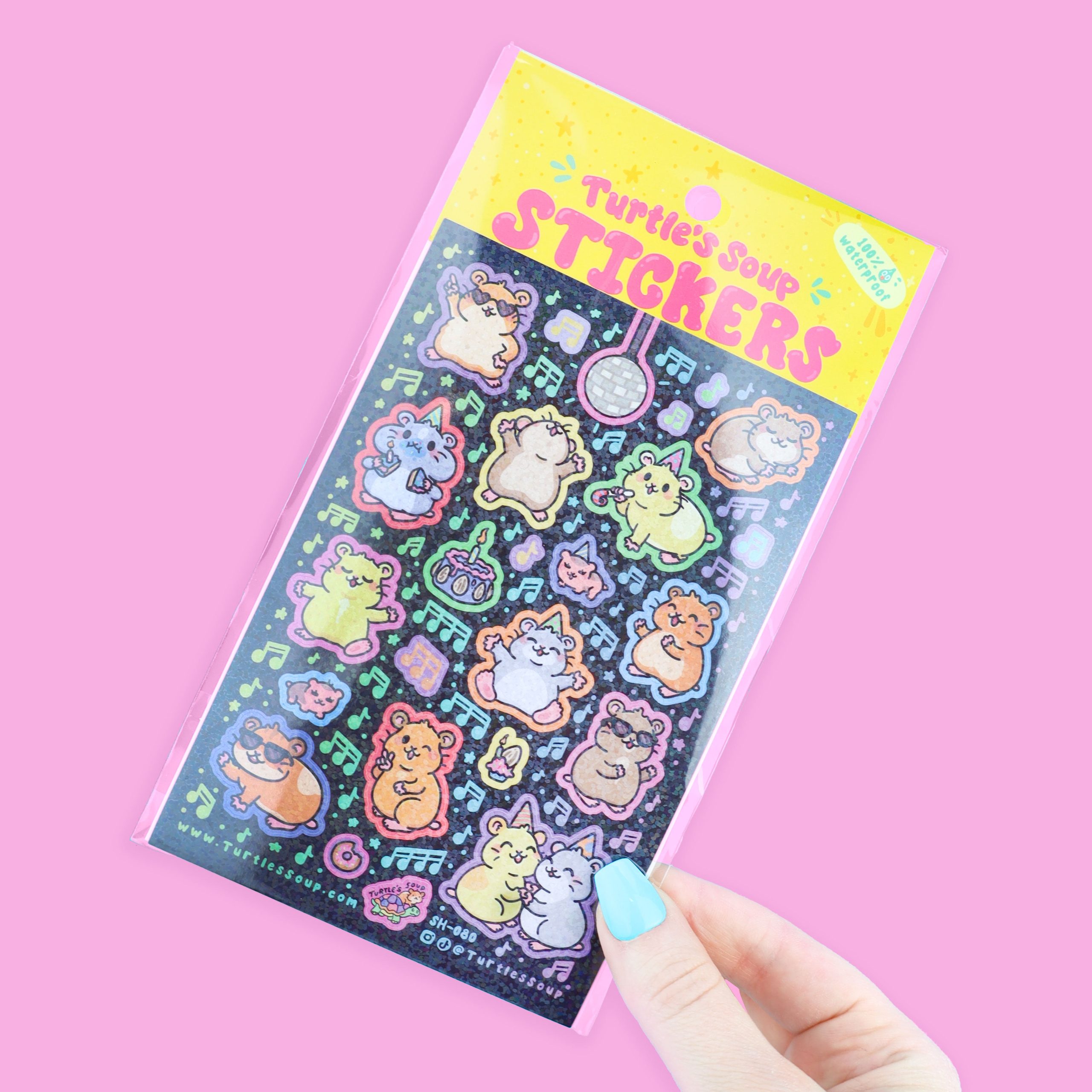 Hamster Dance Party Sticker Sheet
