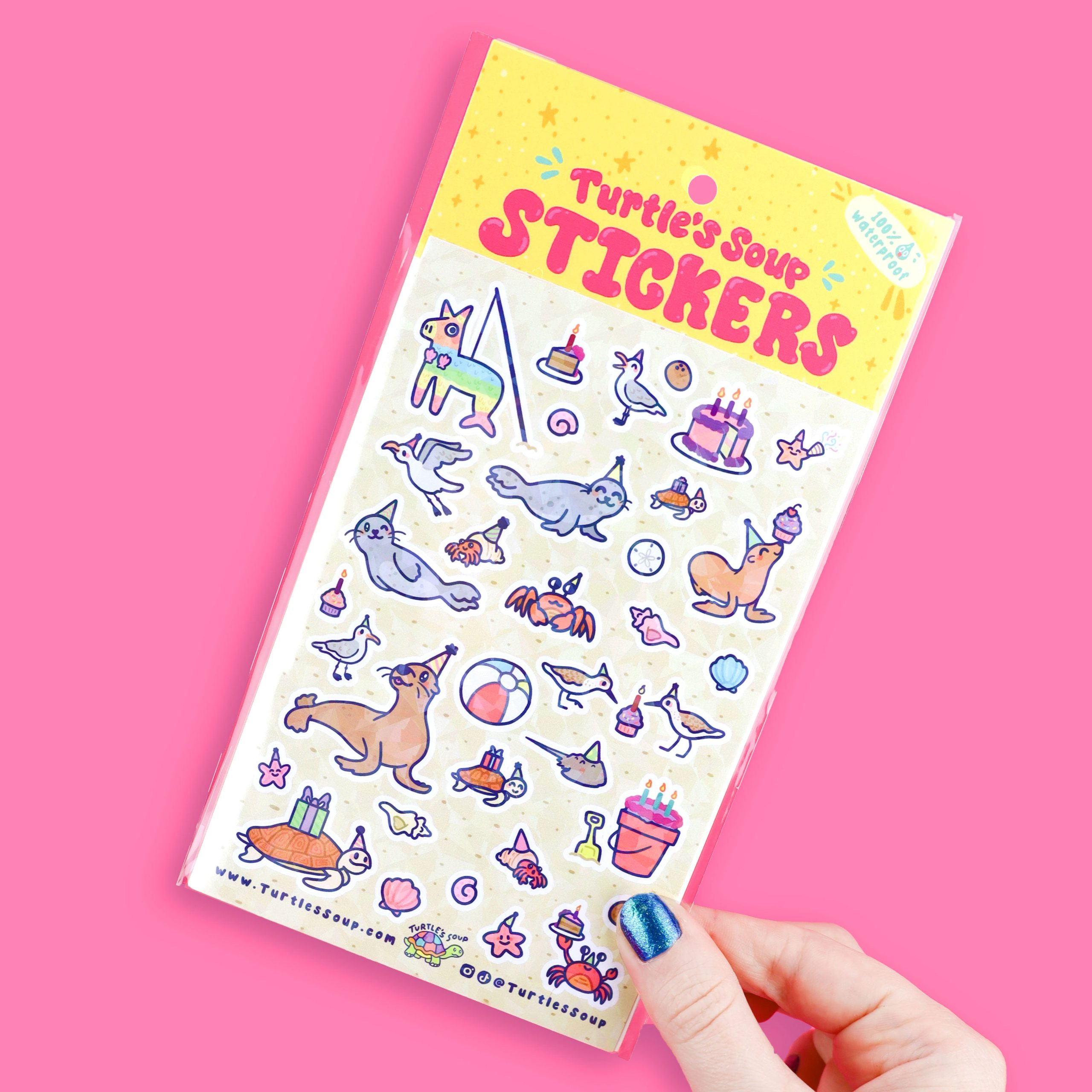 Beach Buds Vinyl Sticker Sheet