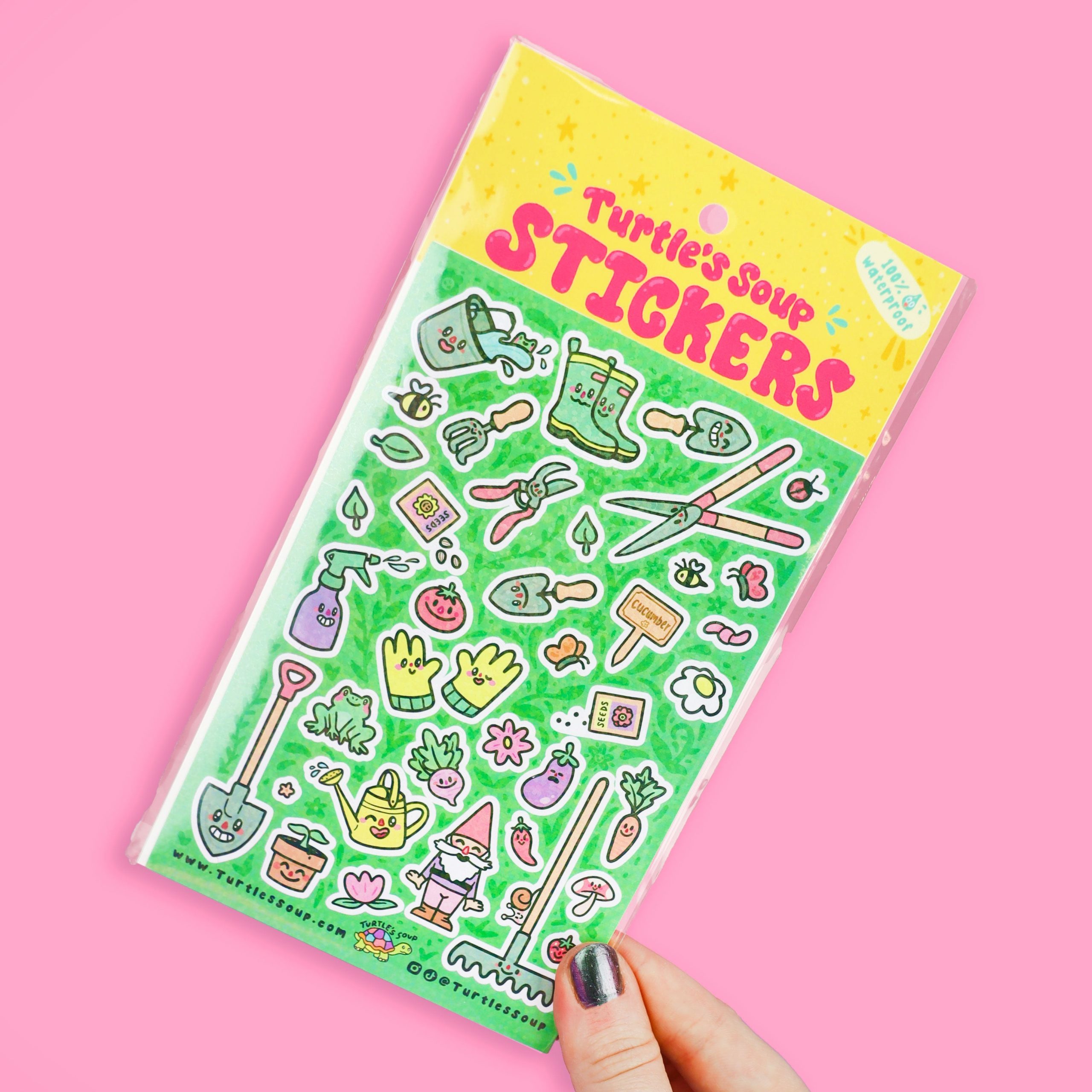 Garden Gear Outdoorsy Glitter Vinyl Sticker Sheet