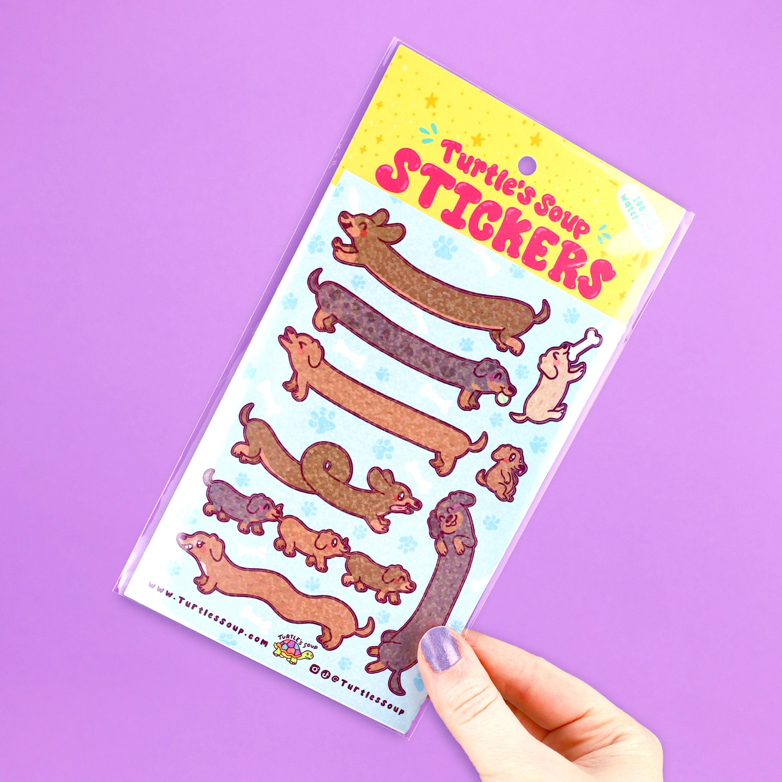 Long Dogs Vinyl Sticker Sheets