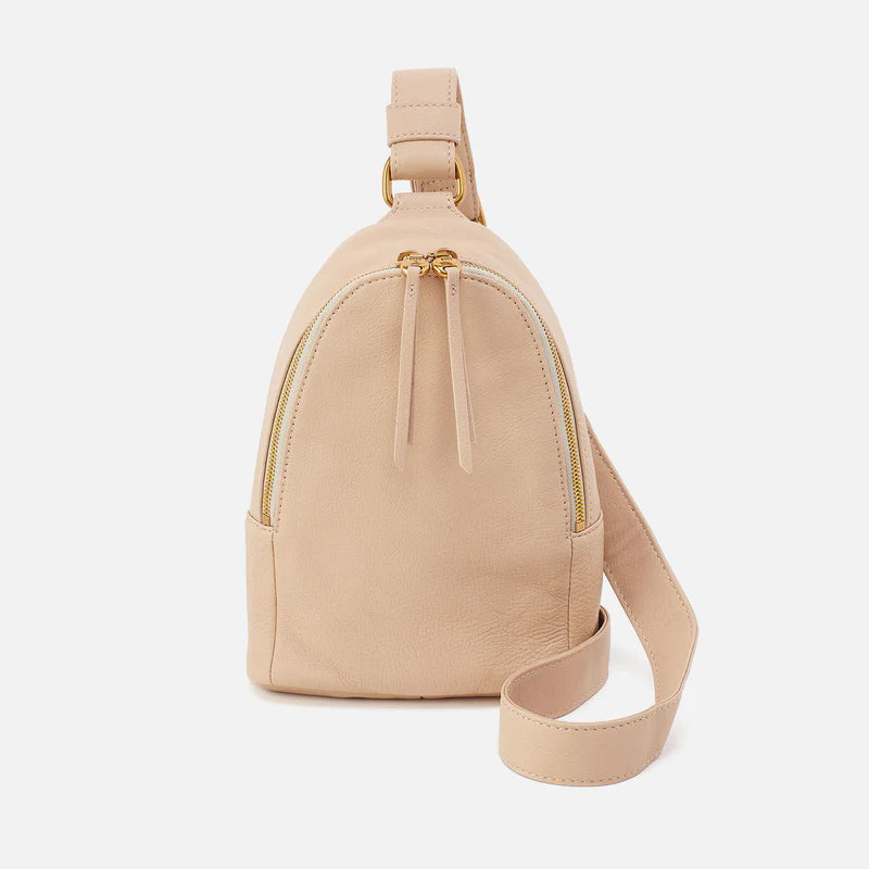 HOBO Fern Sling in Linen Pebbled Leather