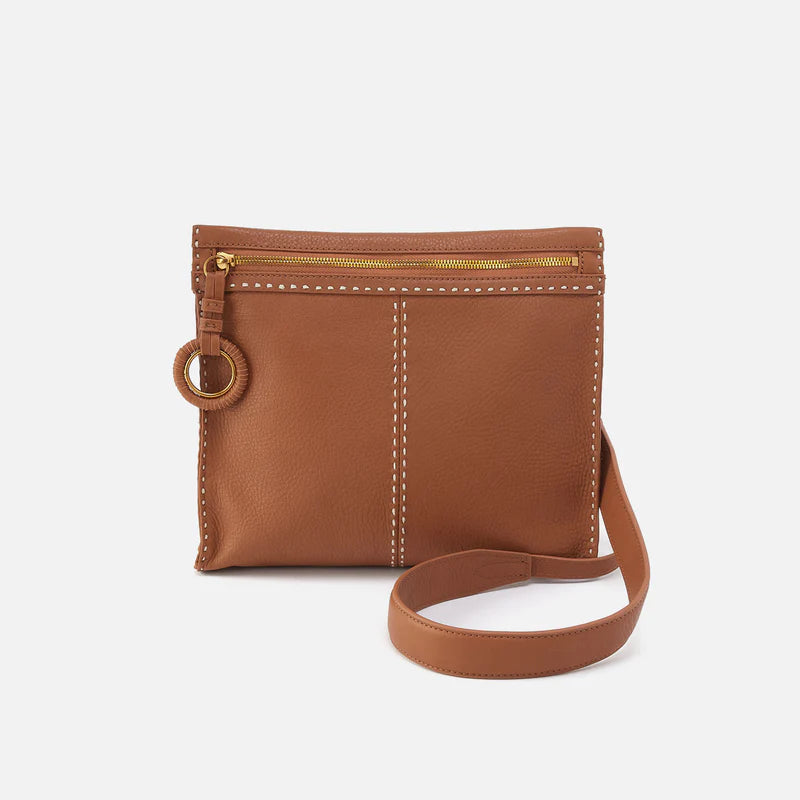 HOBO Austin Medium Crossbody in Warm Honey Pebbled Leather