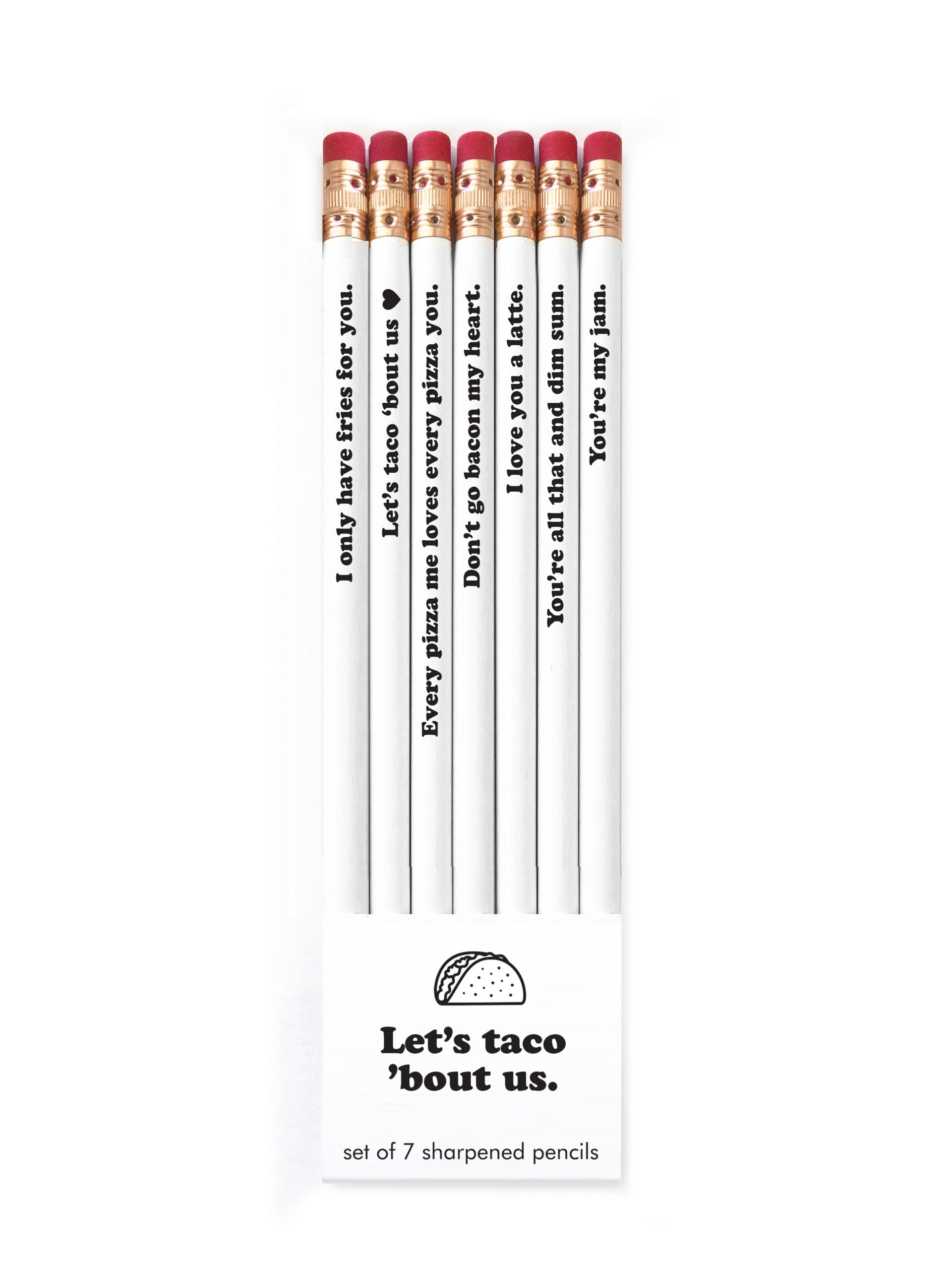 Lets Taco Bout Us Pencil Set