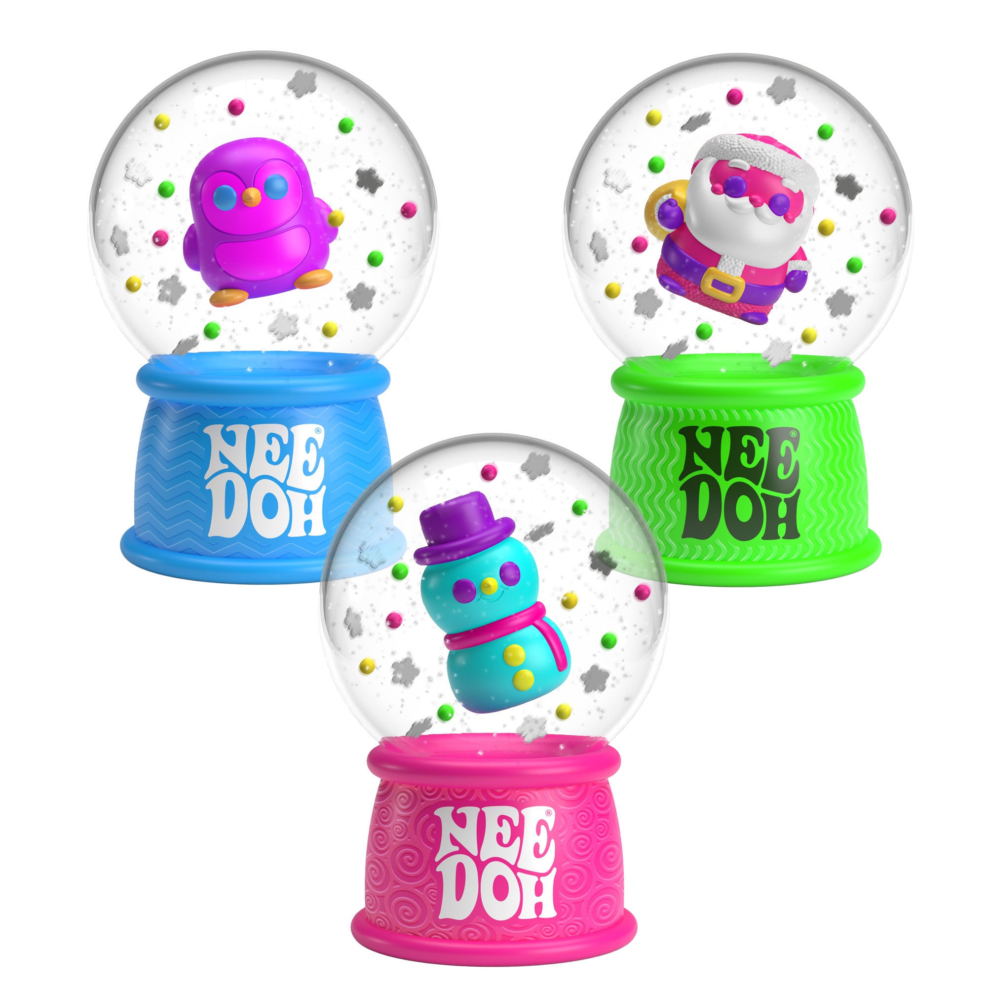 NeeDoh Squishmas Snow Globe 2024