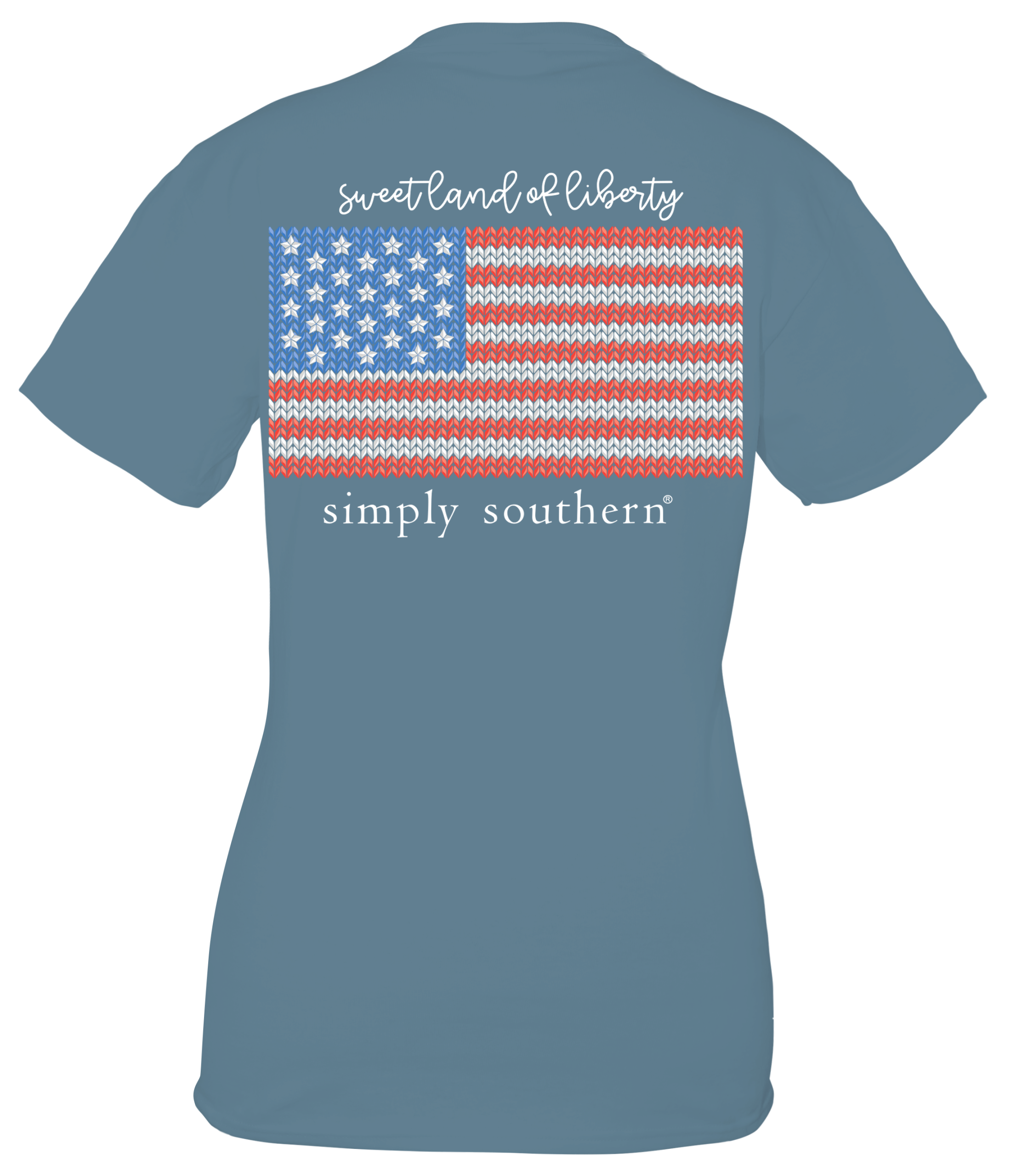 Simply Southern Knit Flag in Comet Blue