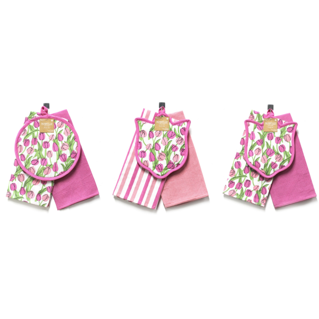 Tulip Pot Holder & Towel Set