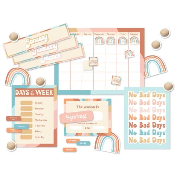 Good Vibes - Calendar Bulletin Board Set by Schoolgirl Style