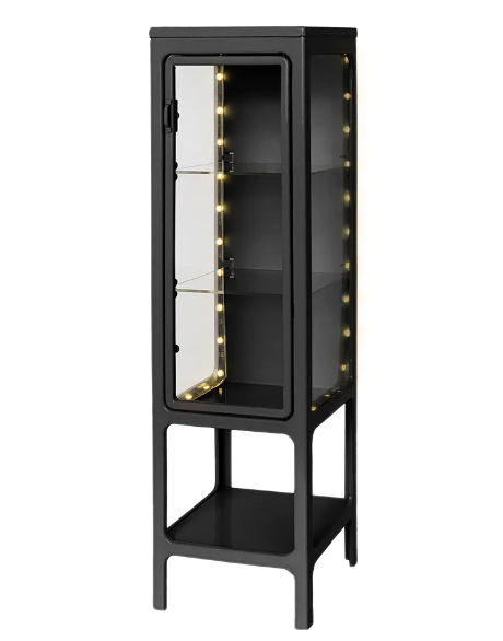 Aizul Homey Display Cabinet (Black) 1/6 Scale Dollhouse Miniature