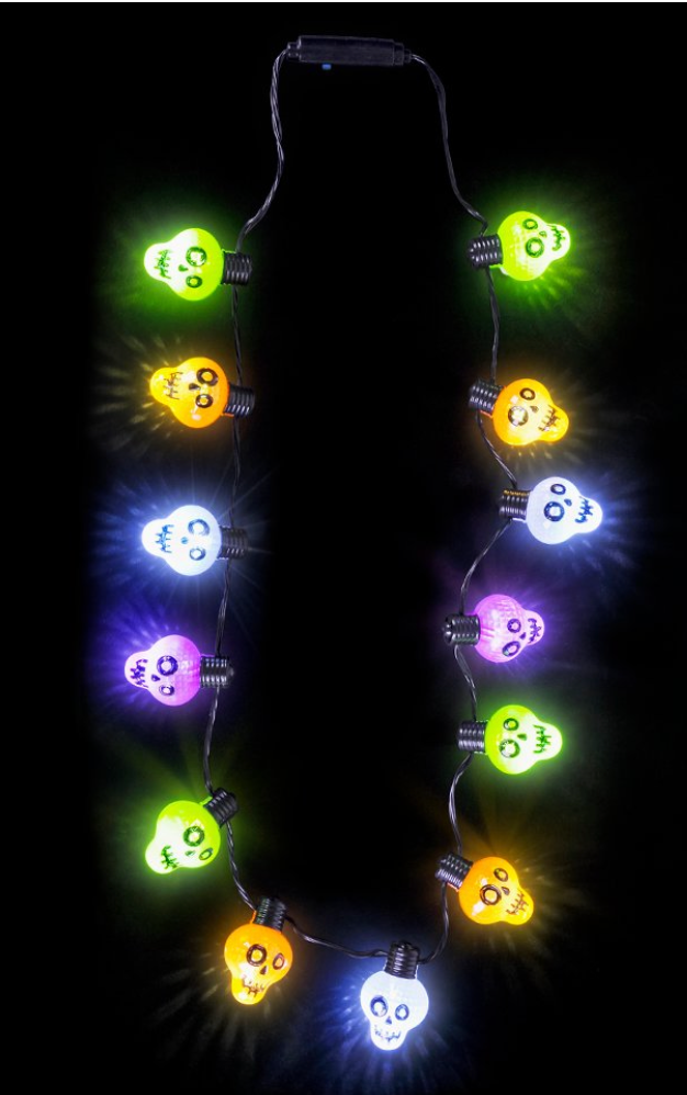 Light Up Skull Necklace