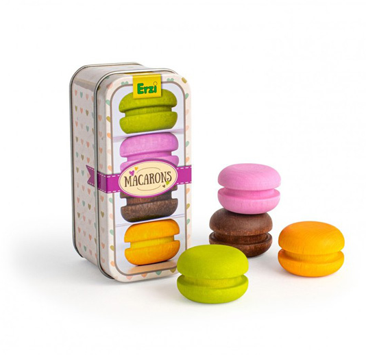 Erzi Toy Macarons in a Tin