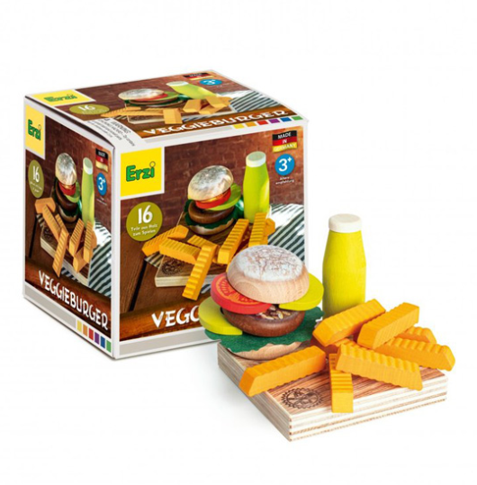 Erzi Veggie Burger Pretend Food Play Set
