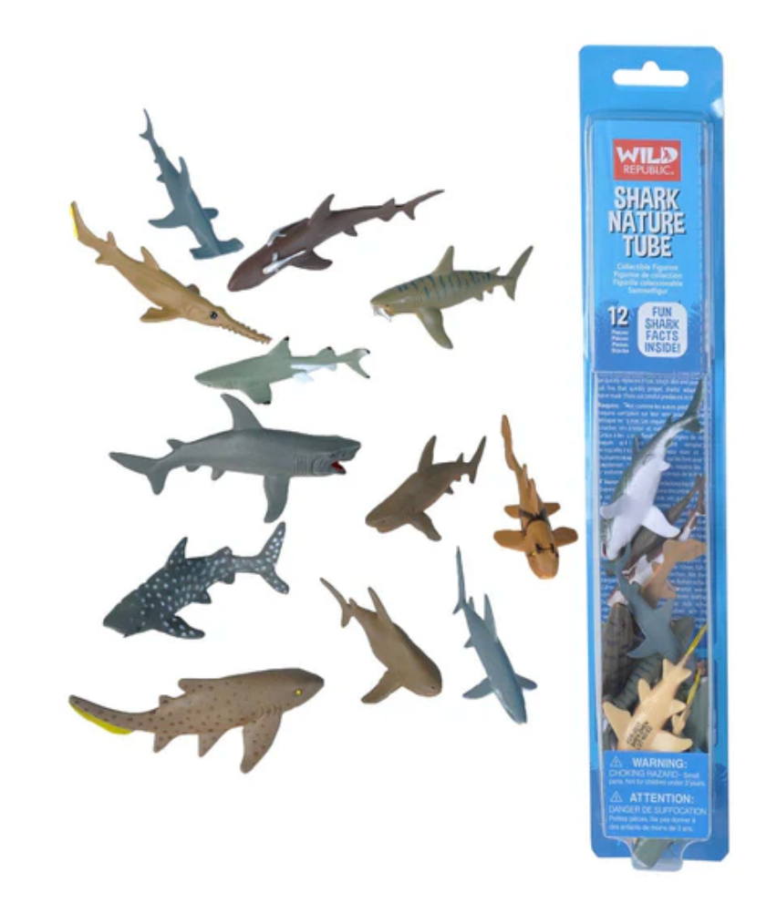 Tube of Shark Figures