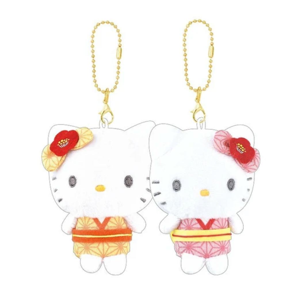 Hello Kitty Mimmy Magnetic Pair Mascots - Kimono