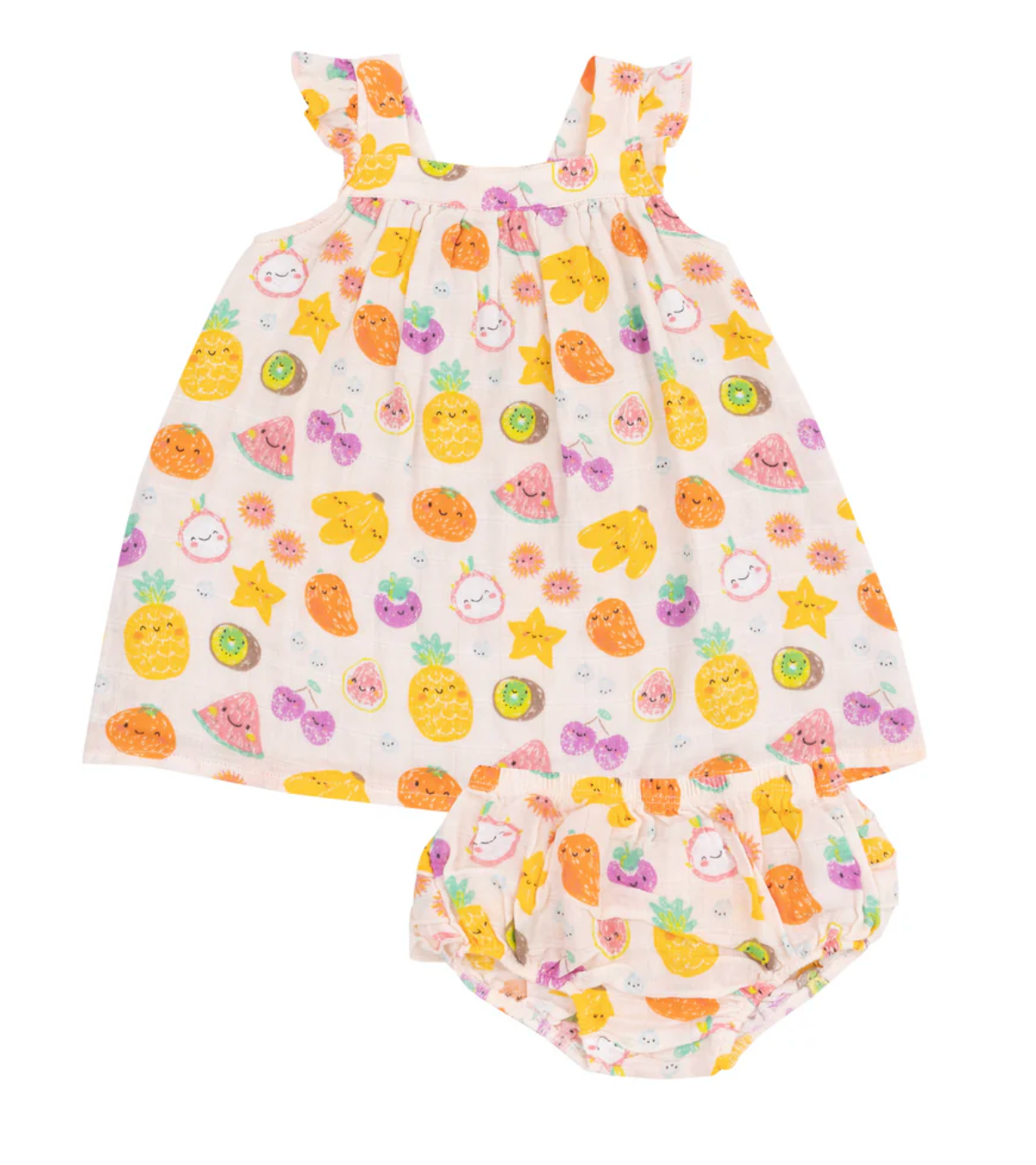 Tropical Market Fruit Sundress