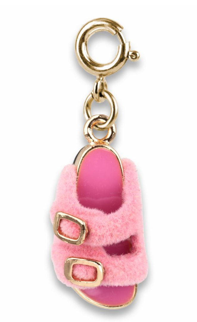Furry Pink Sandal Charm
