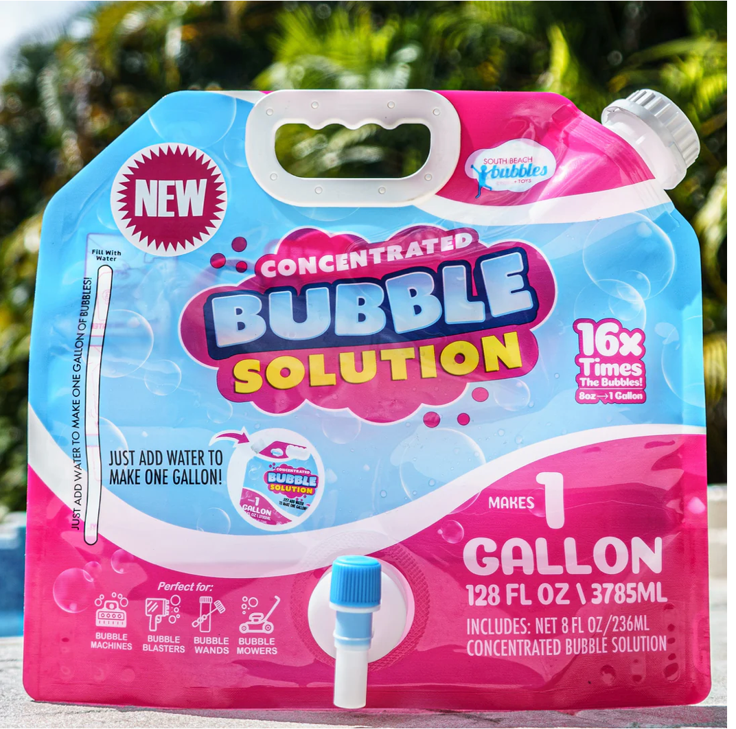 Concentrated Bubble Solution Spouted Refill Pouch