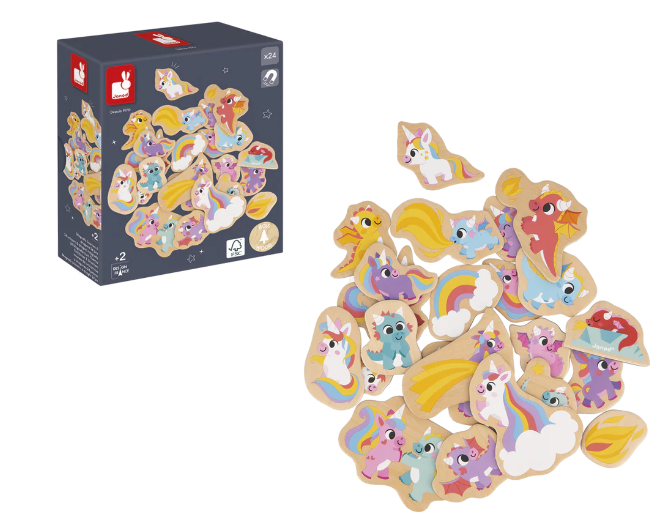 Unicorn & Dragon Magnets