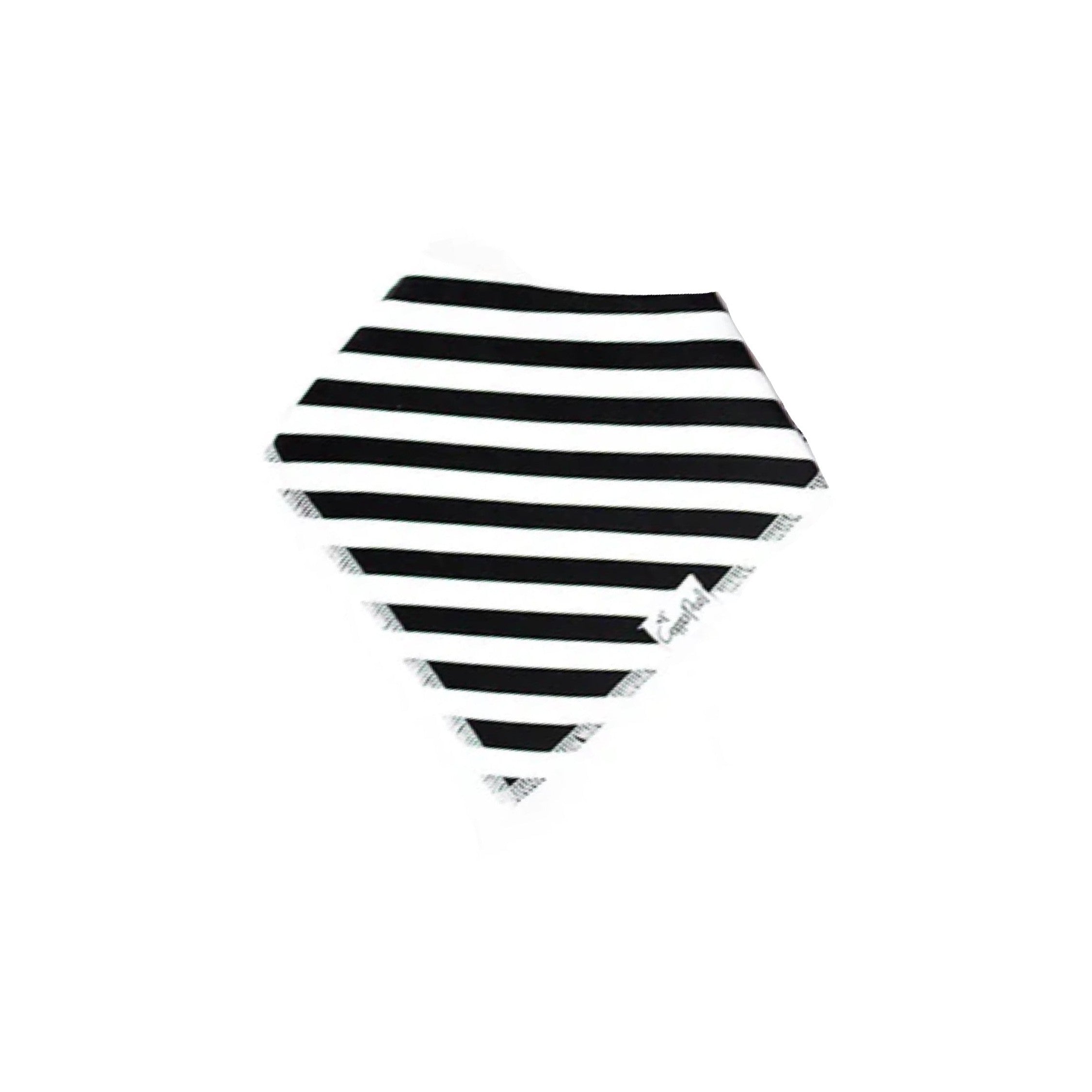 Shade Black & White Stripe Bandana Bib