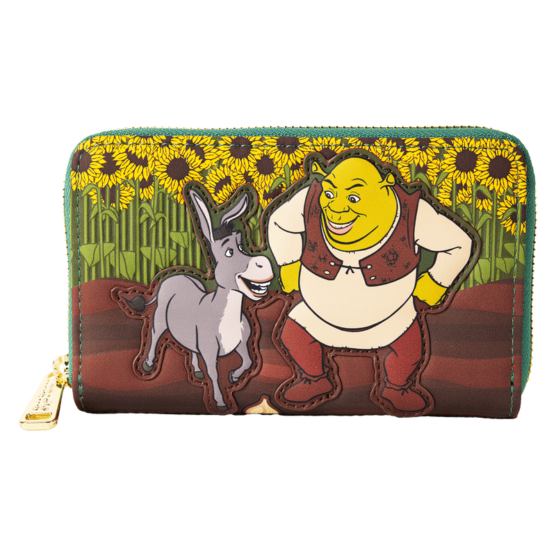Shrek & Donkey Sunflower Field Zip Around Wallet by Loungefly