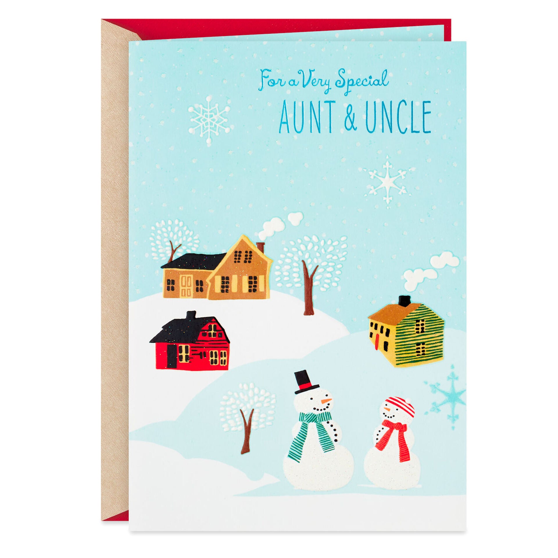 You're Wonderful Christmas Card for Aunt and Uncle