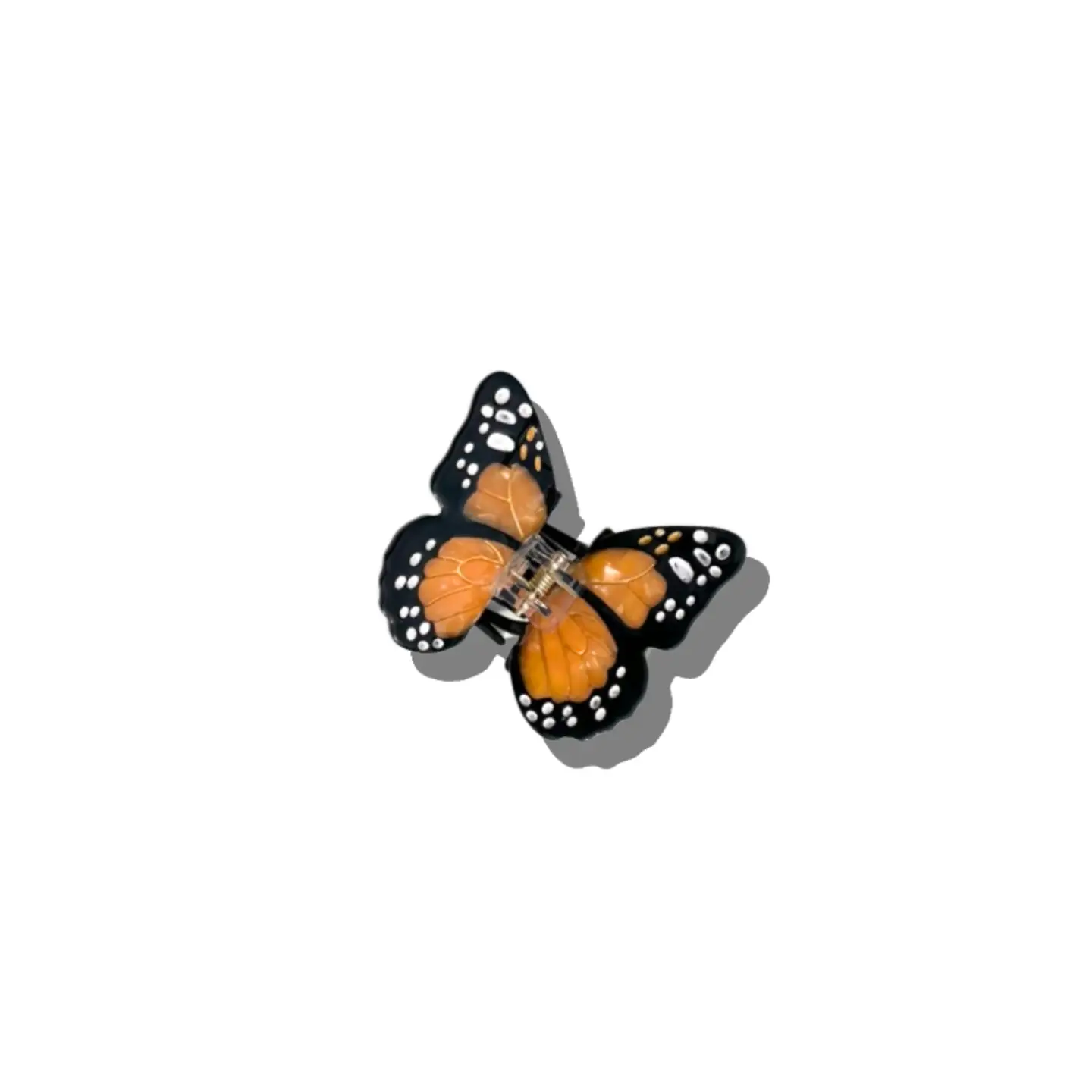 Hand Painted Mini Monarch Claw Hair Clip